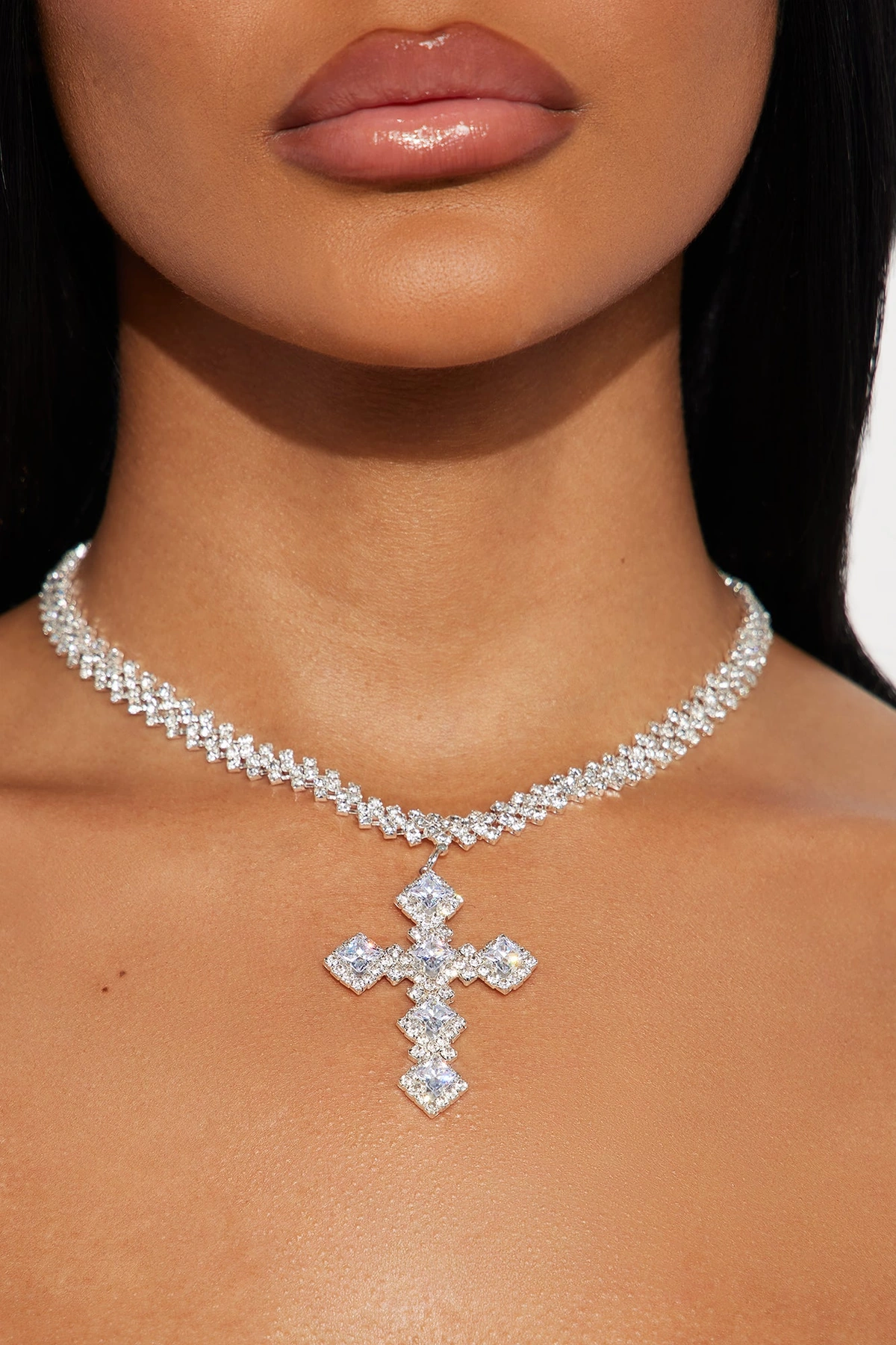 Love You From Across Choker - Silver — Prateado