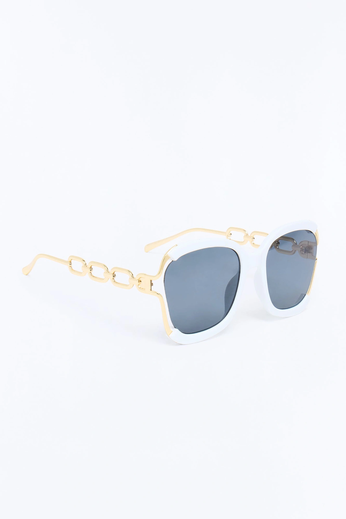 Off To Brunch Sunglasses - White — Branco