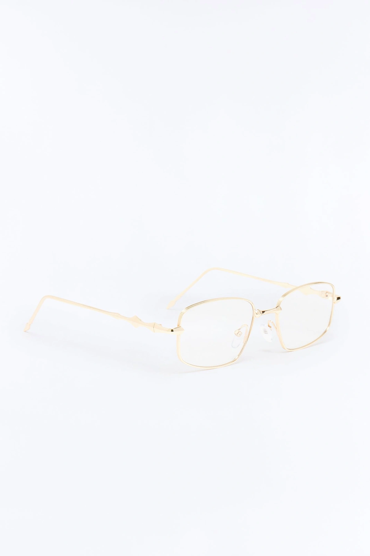 Feeling Invincible Glasses - Gold/Clear — Dourado/Clear