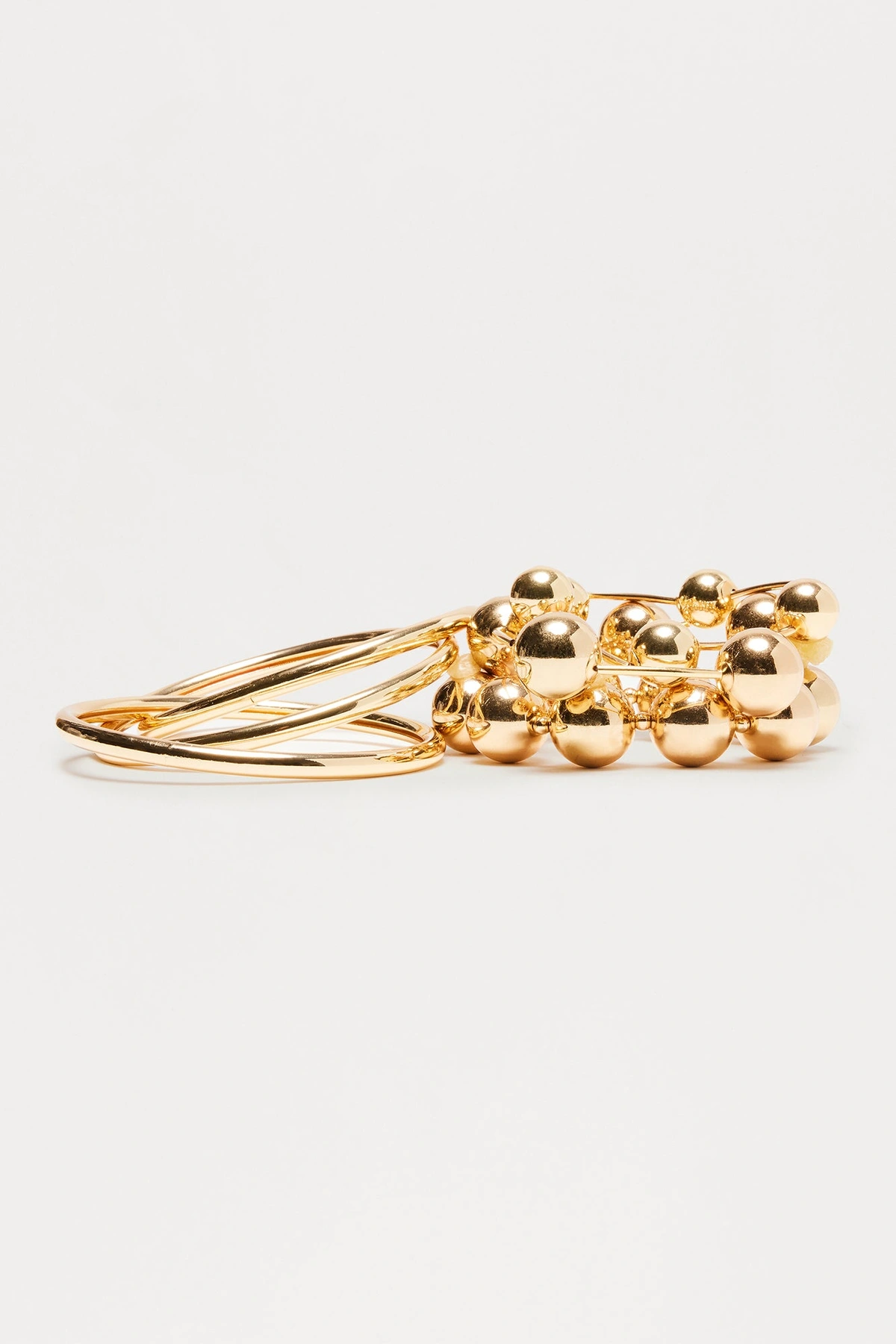More Bubbly 4 Piece Bracelet Set - Gold — Dourado