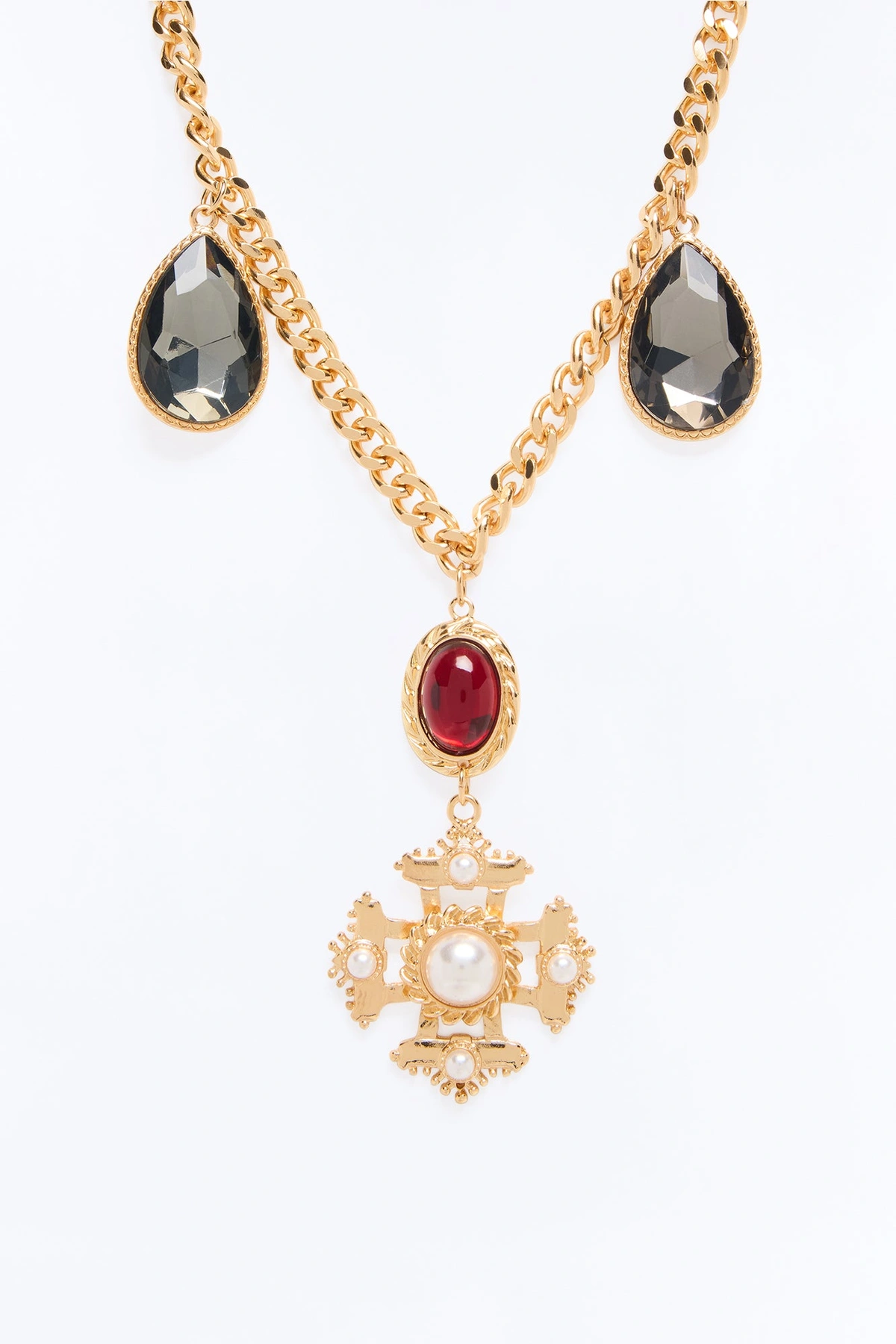 Put My Faith In You Necklace - Gold/combo — Dourado/combinação