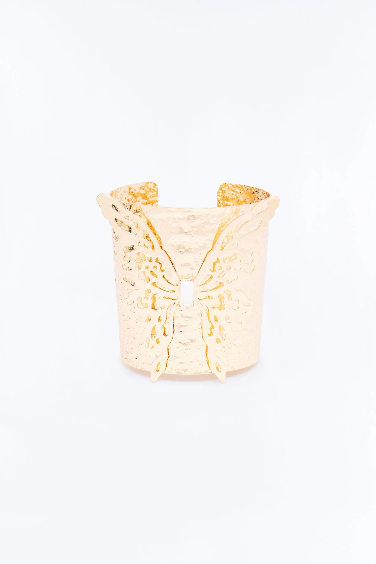 Whimsical Wings Cuff Bracelet - Gold — Dourado