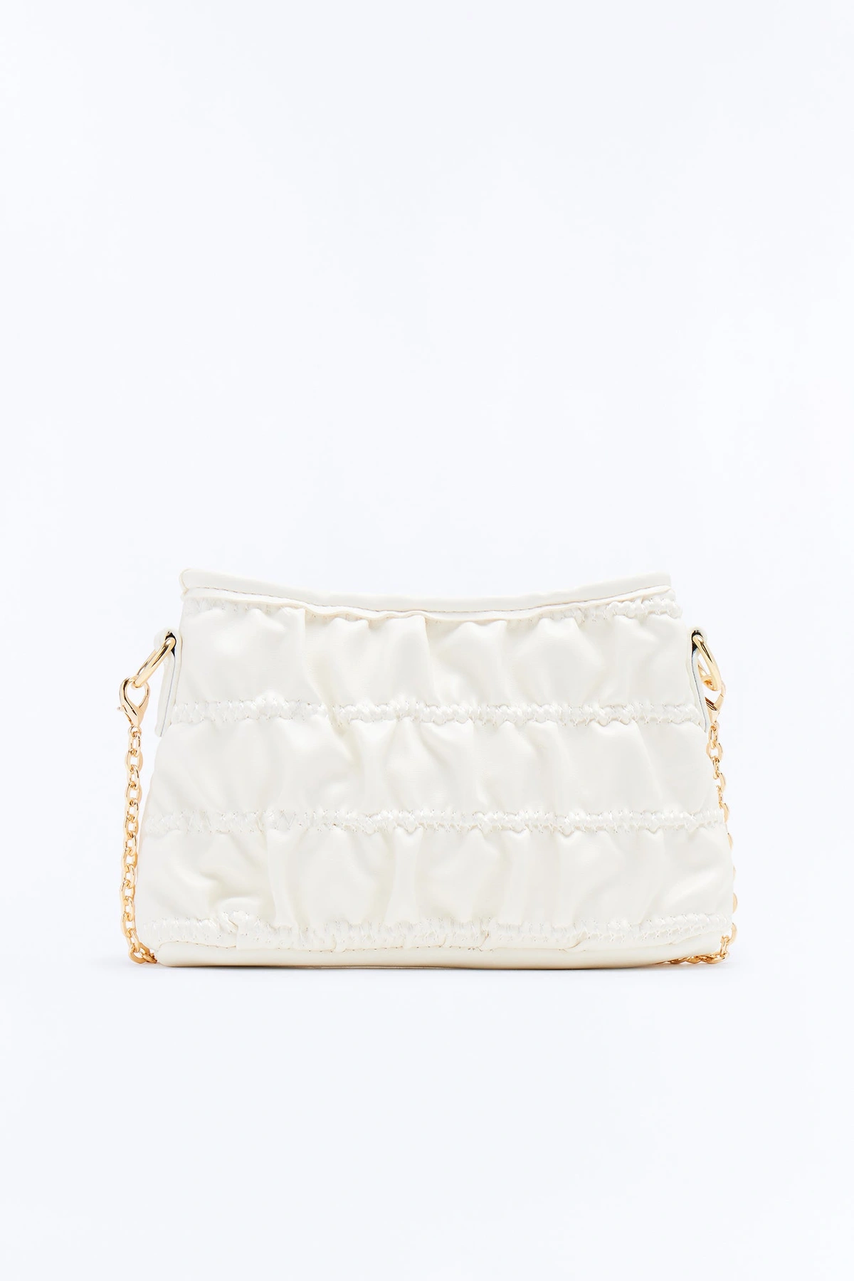 My Most Precious Faux Leather Shoulder Handbag - Ivory — Marfim