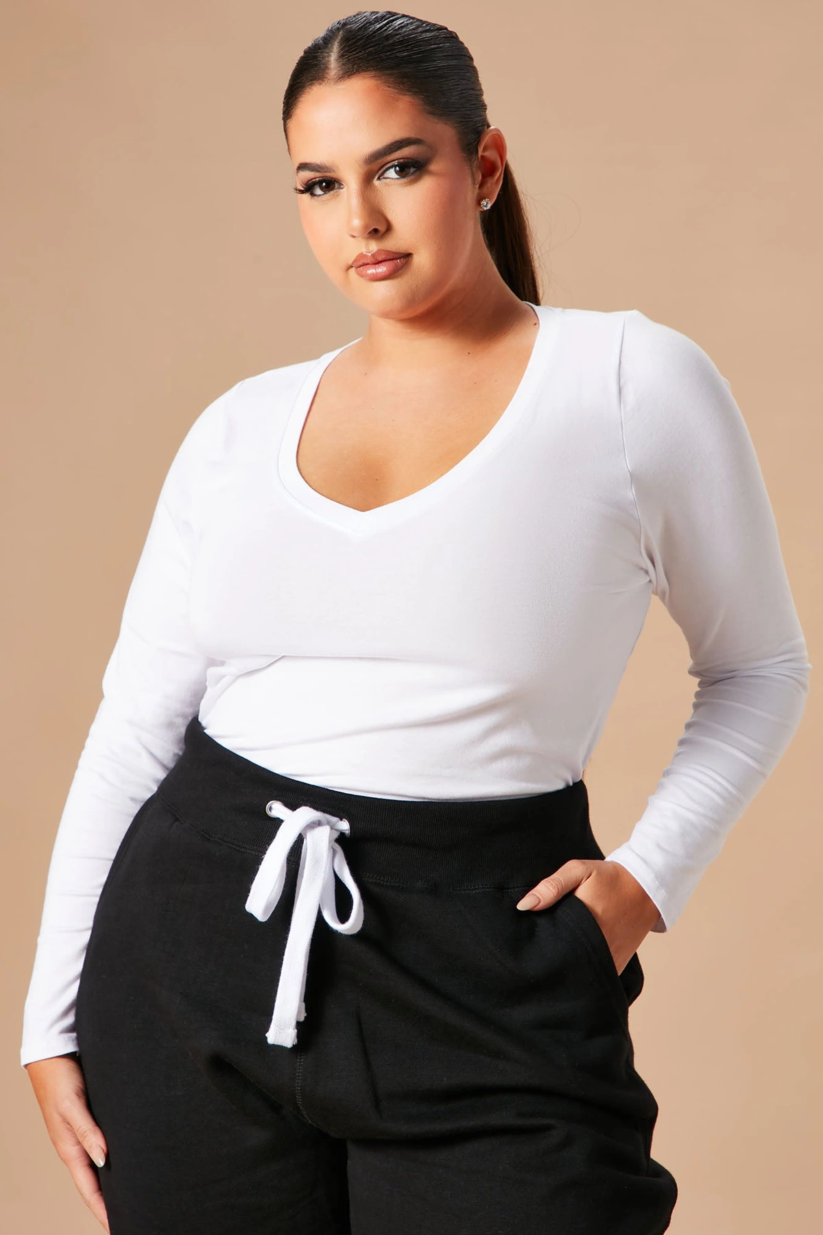 Your Everyday Long Sleeve Tee - White — Branco