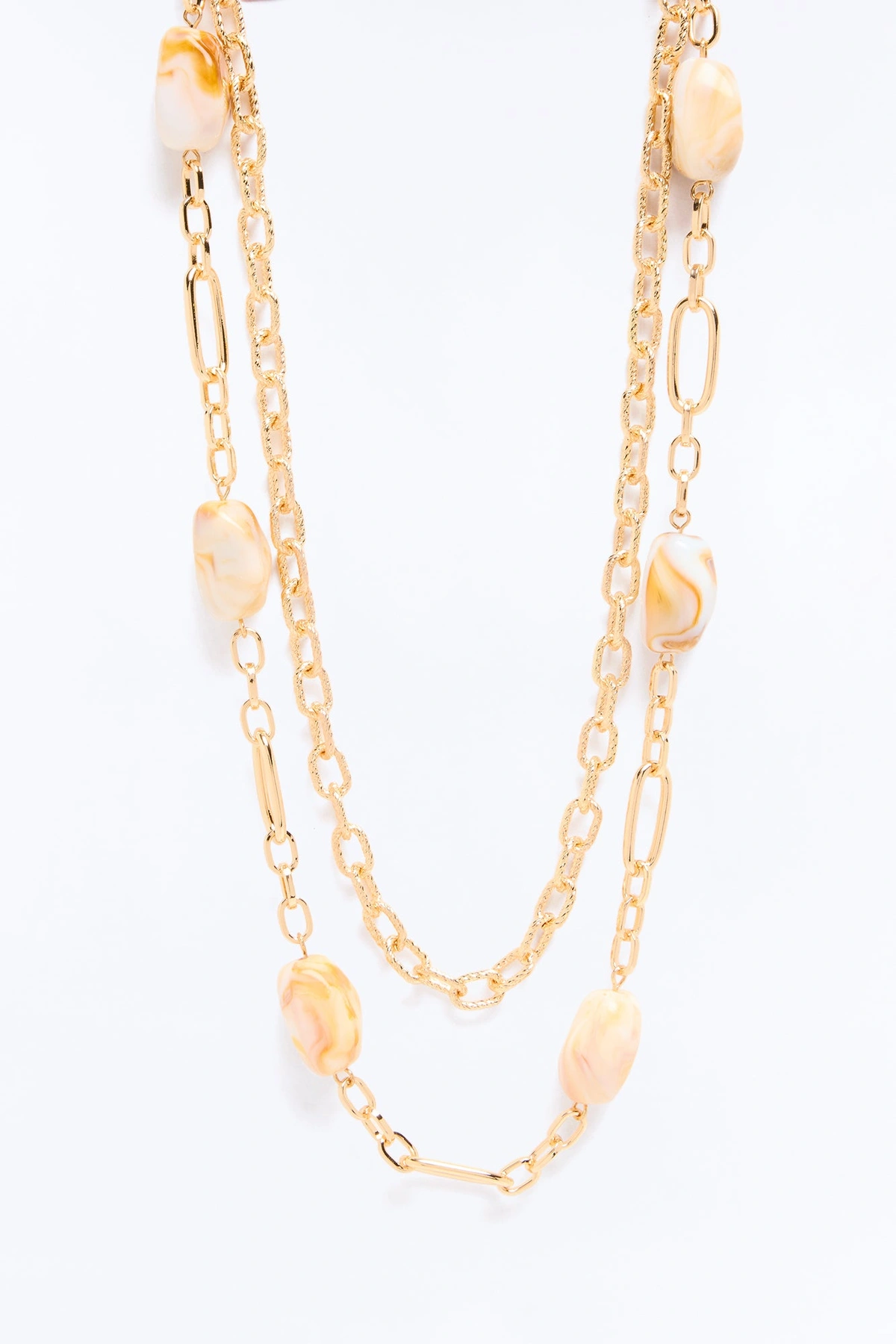Tempting Shine Layered Necklace - Gold/combo — Dourado/combinação