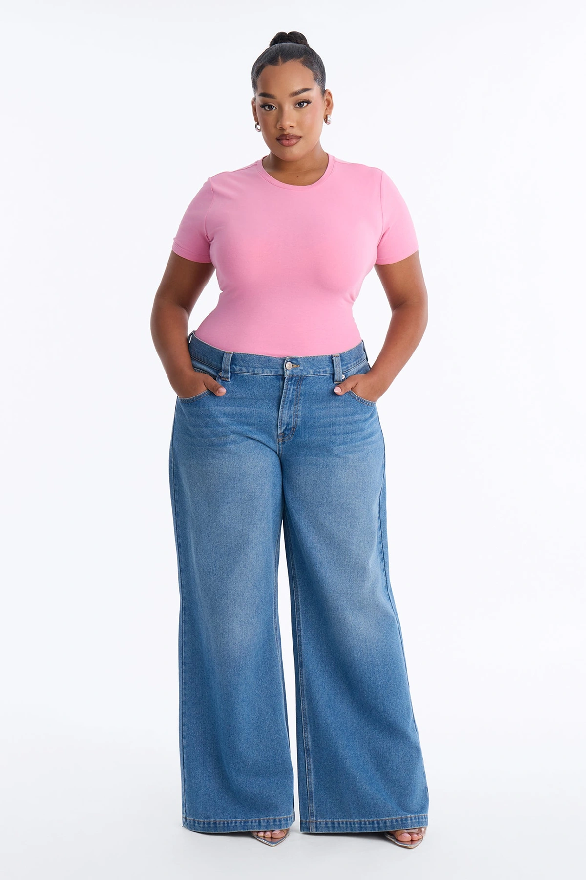 My Everyday Crew Neck Tee - Light Pink — claro Rosa