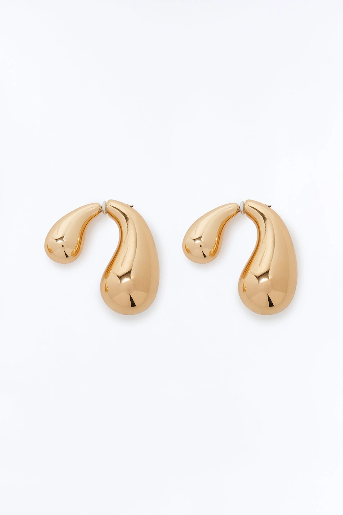 Let It Lean Hardware Drop Earrings - Gold — Dourado