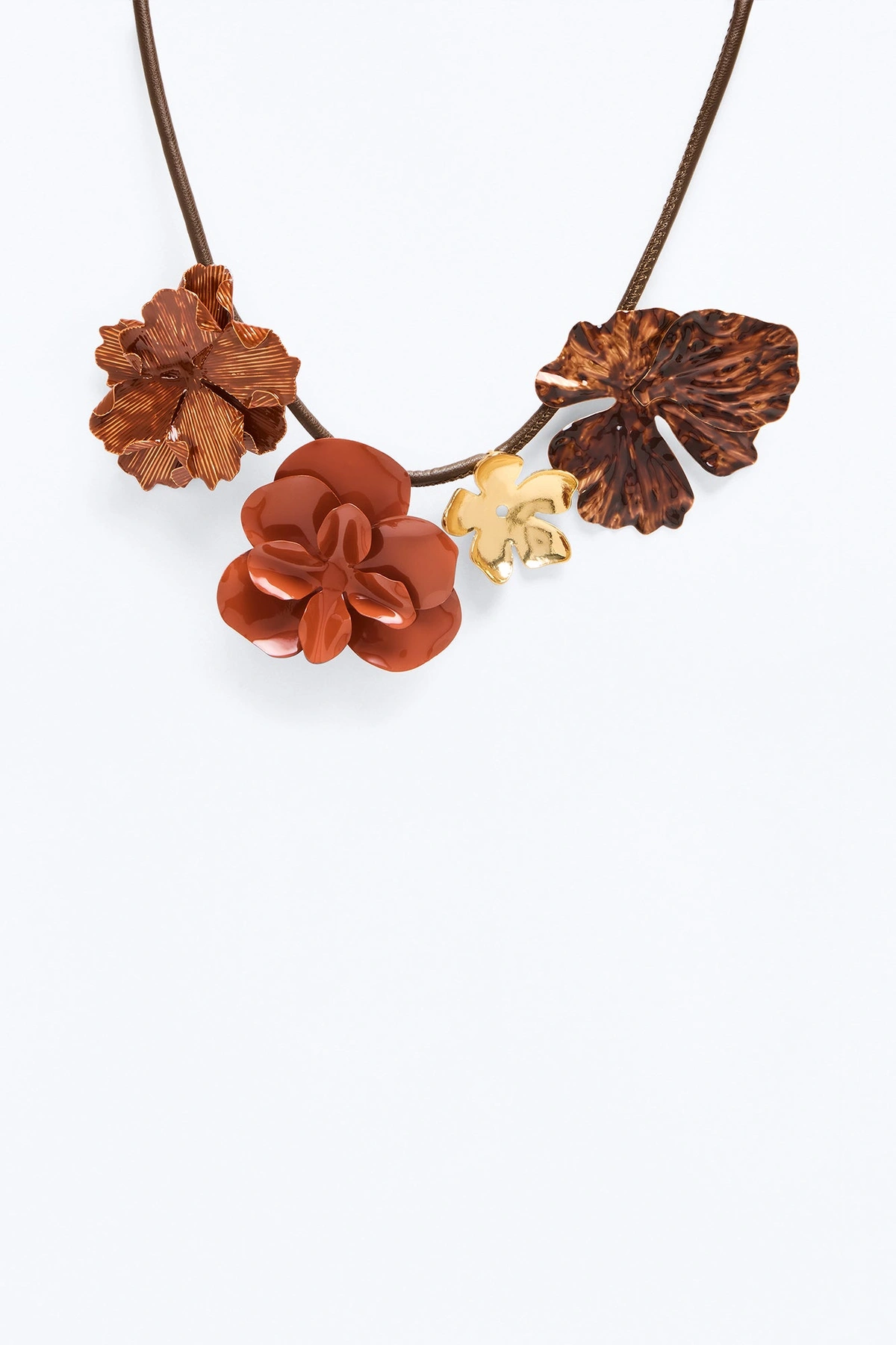 Autumn Blossom Necklace - Orange/combo — Laranja/combinação