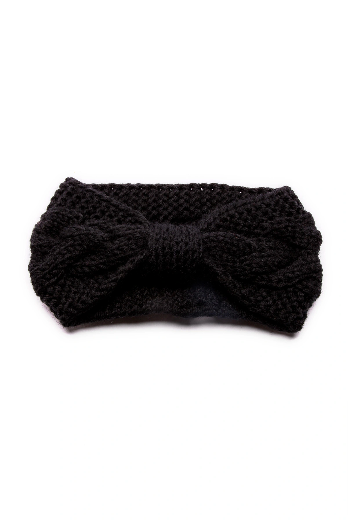Big Bow Headband - Black — Preto