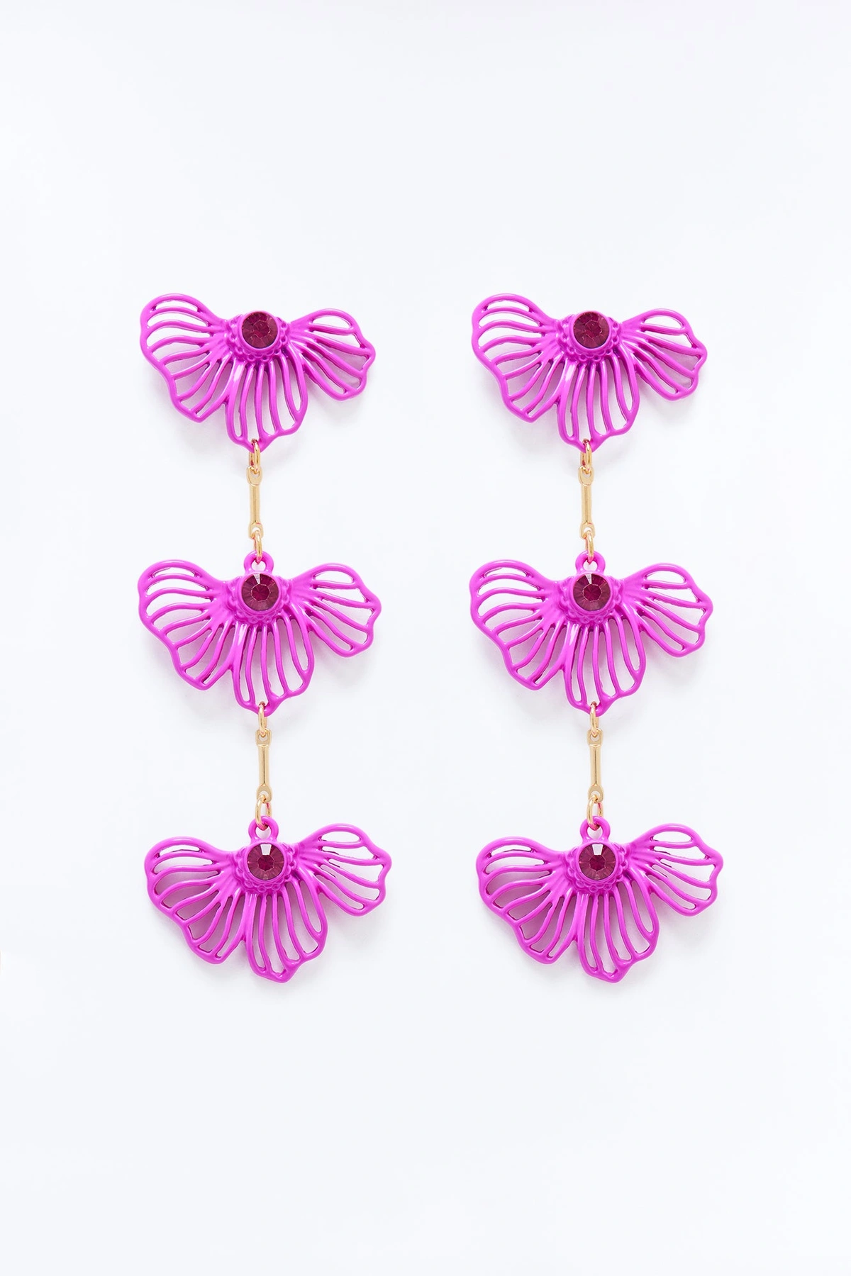 Garden Crush Earrings - Fuchsia — Fúcsia
