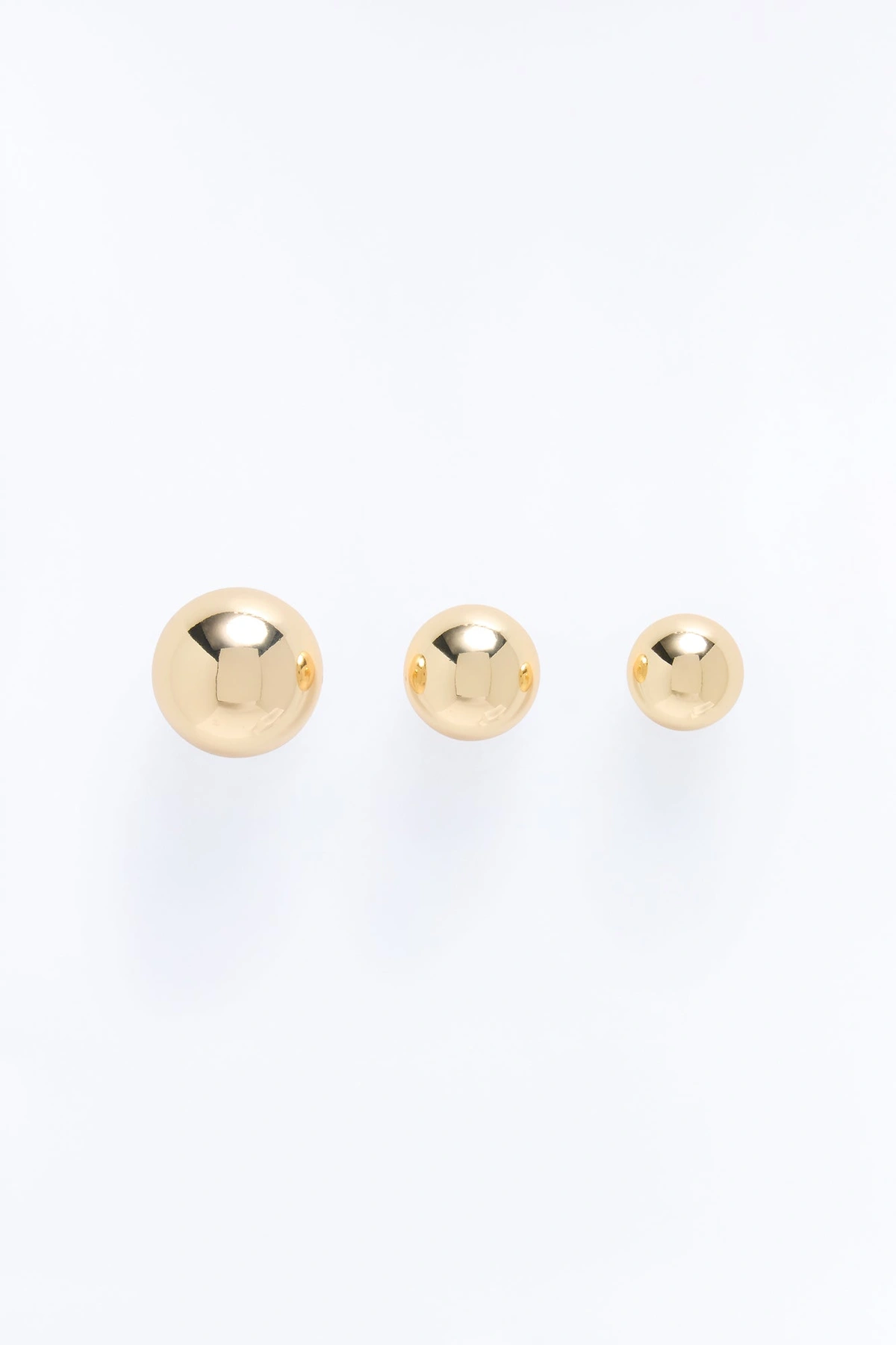No Feelings 3 Pair Multi Earrings Set - Gold — Dourado