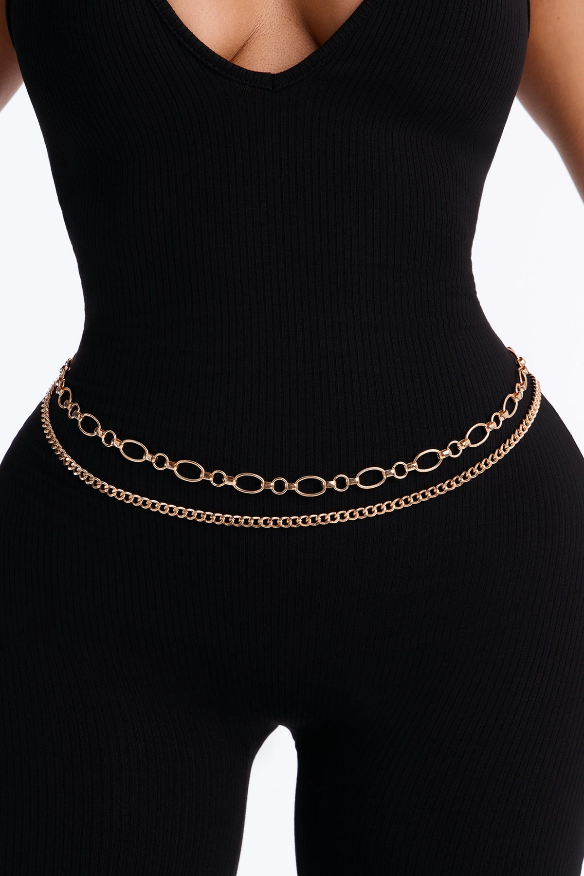Dancing Through Life Chain Belt - Gold — Dourado