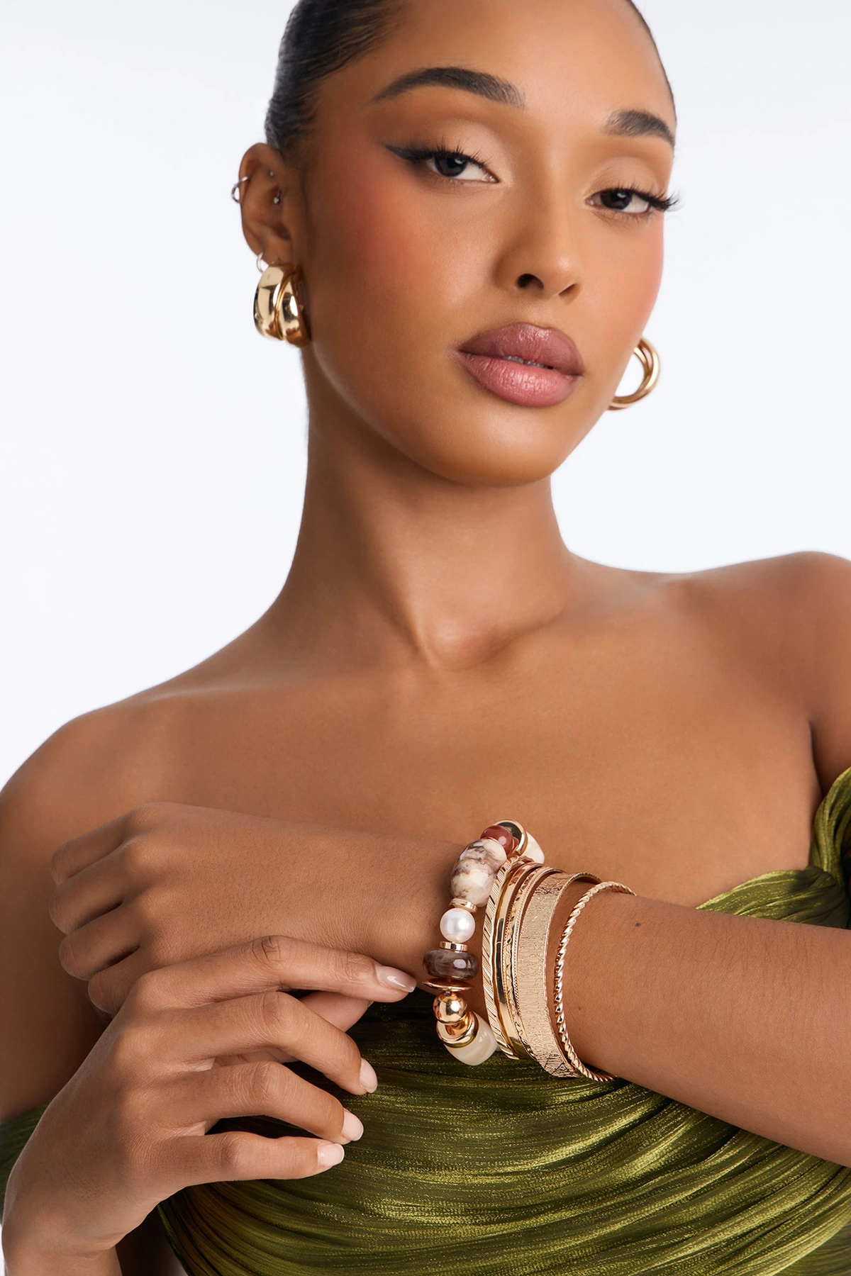 Change The Mood 6 Piece Bracelet Set - Gold/combo — Dourado/combinação