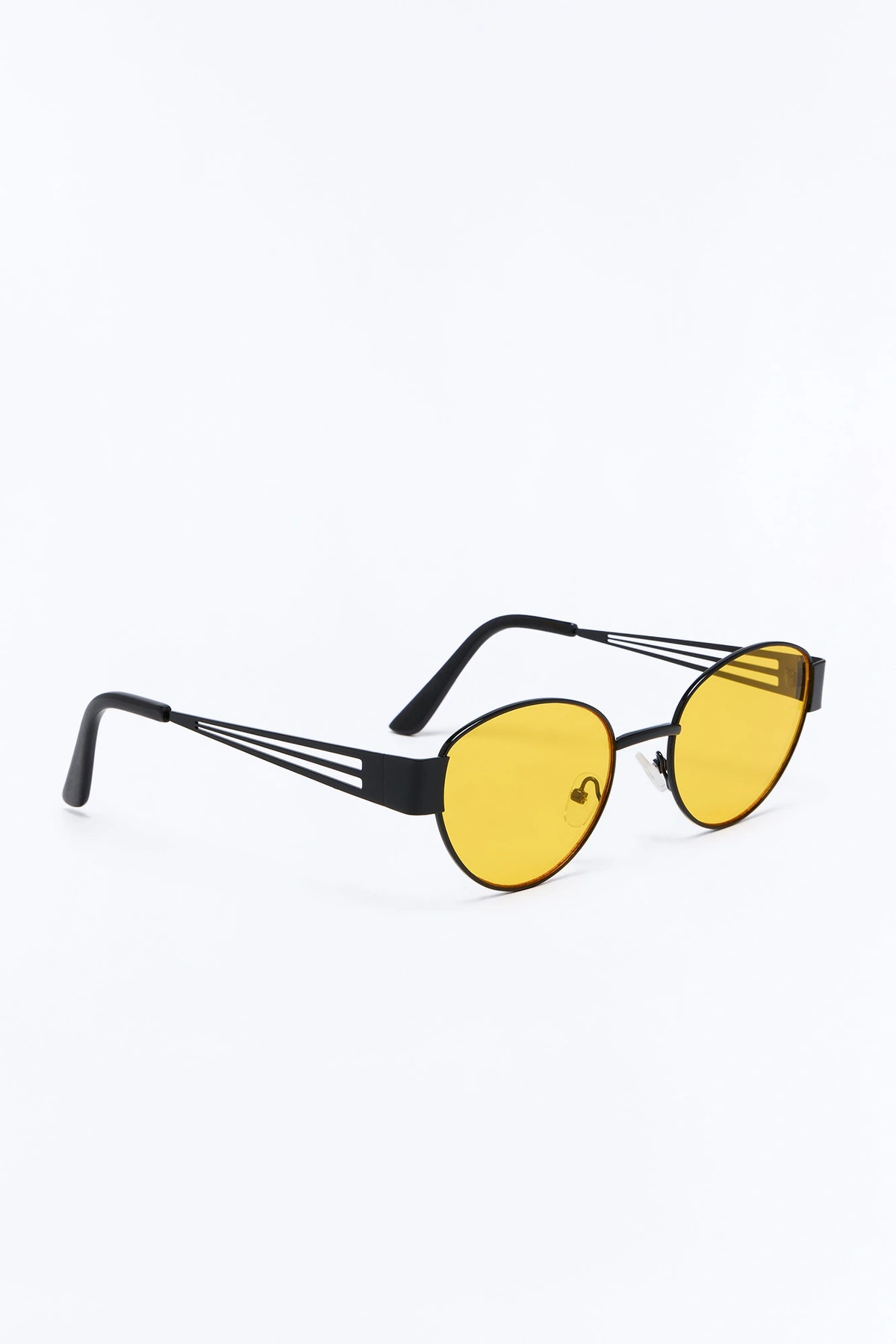 Latte Sipping Sunglasses - Black/Yellow — Preto/Amarelo
