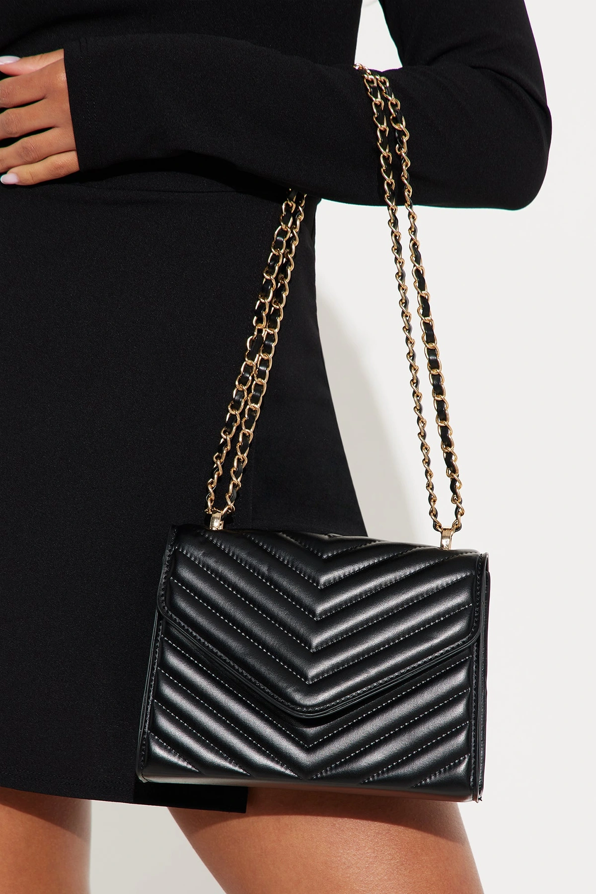 Three Is Better Than One Crossbody Bag - Black — Preto