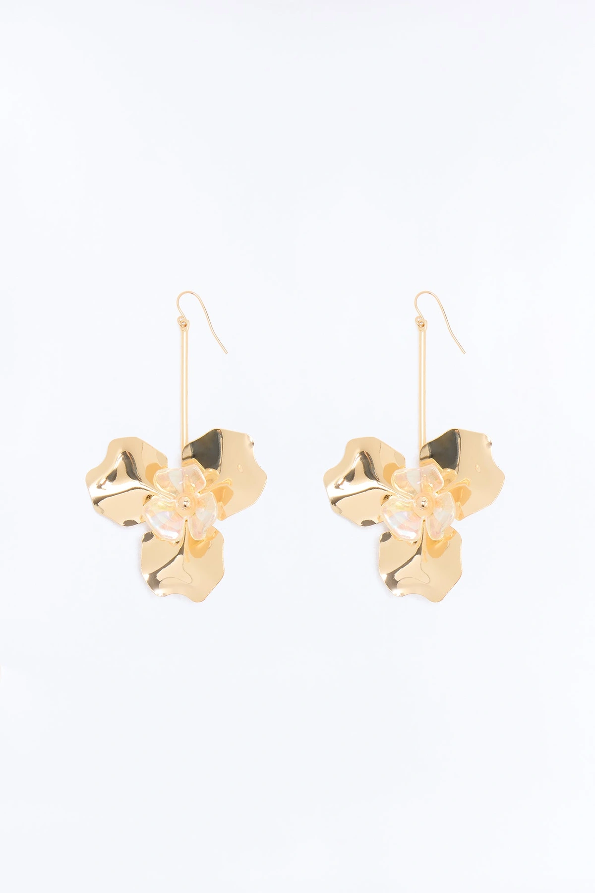 Bloom Iridescent Drop Earrings - Gold — Dourado