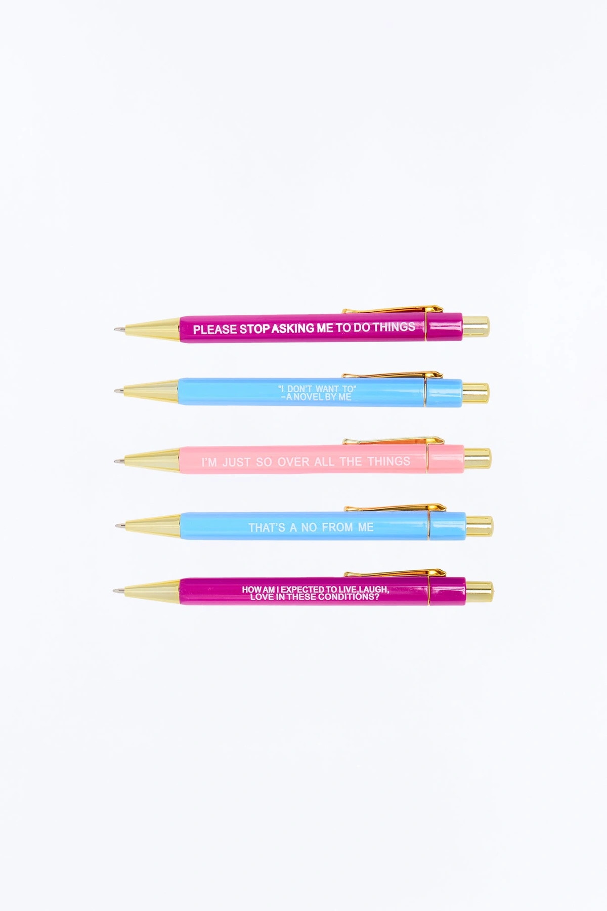 Over It Pens 5 Pack Set - Multi Color — Multicolor
