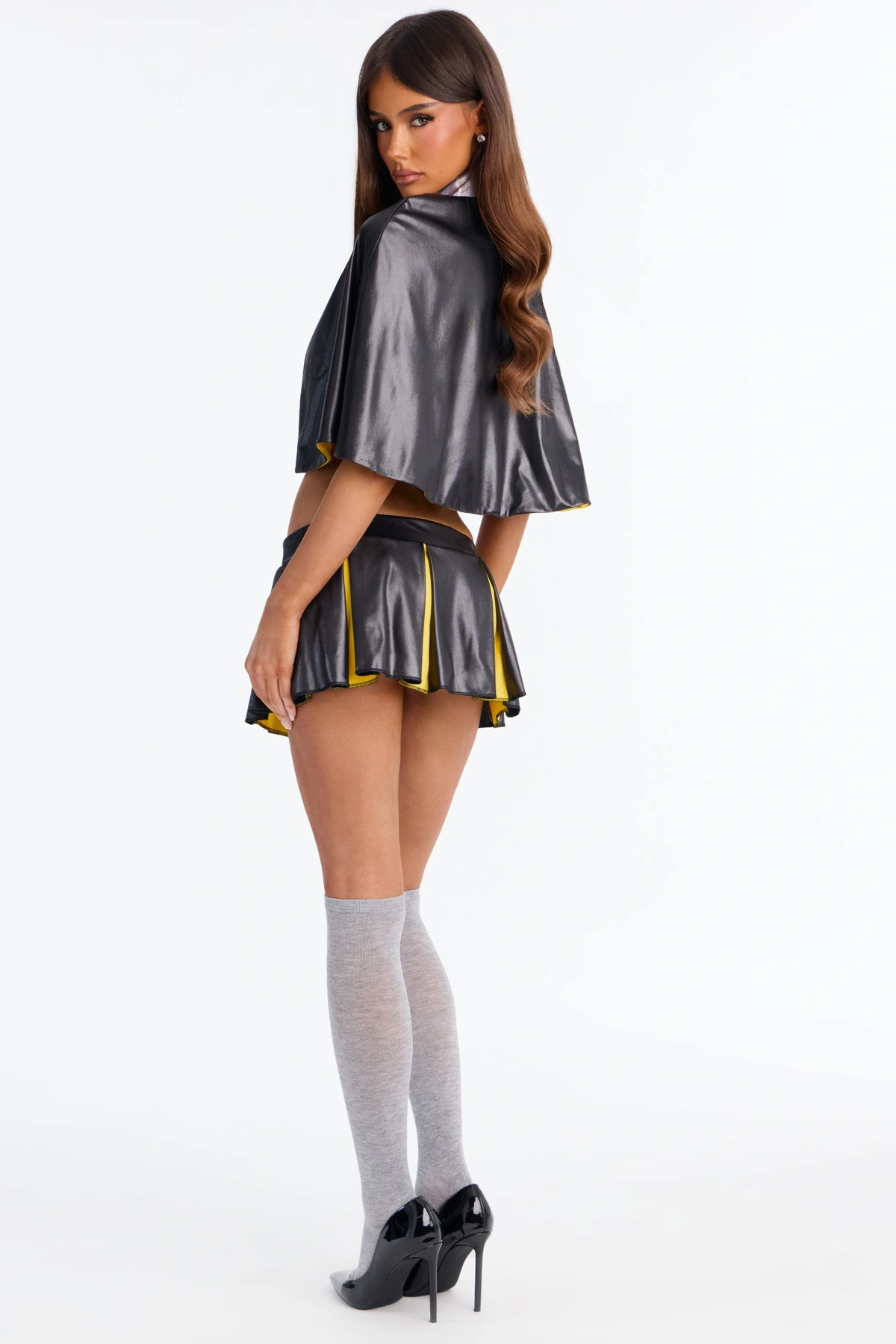 Potions And Passion 4 Piece Costume Set - Black/Yellow — Preto/Amarelo
