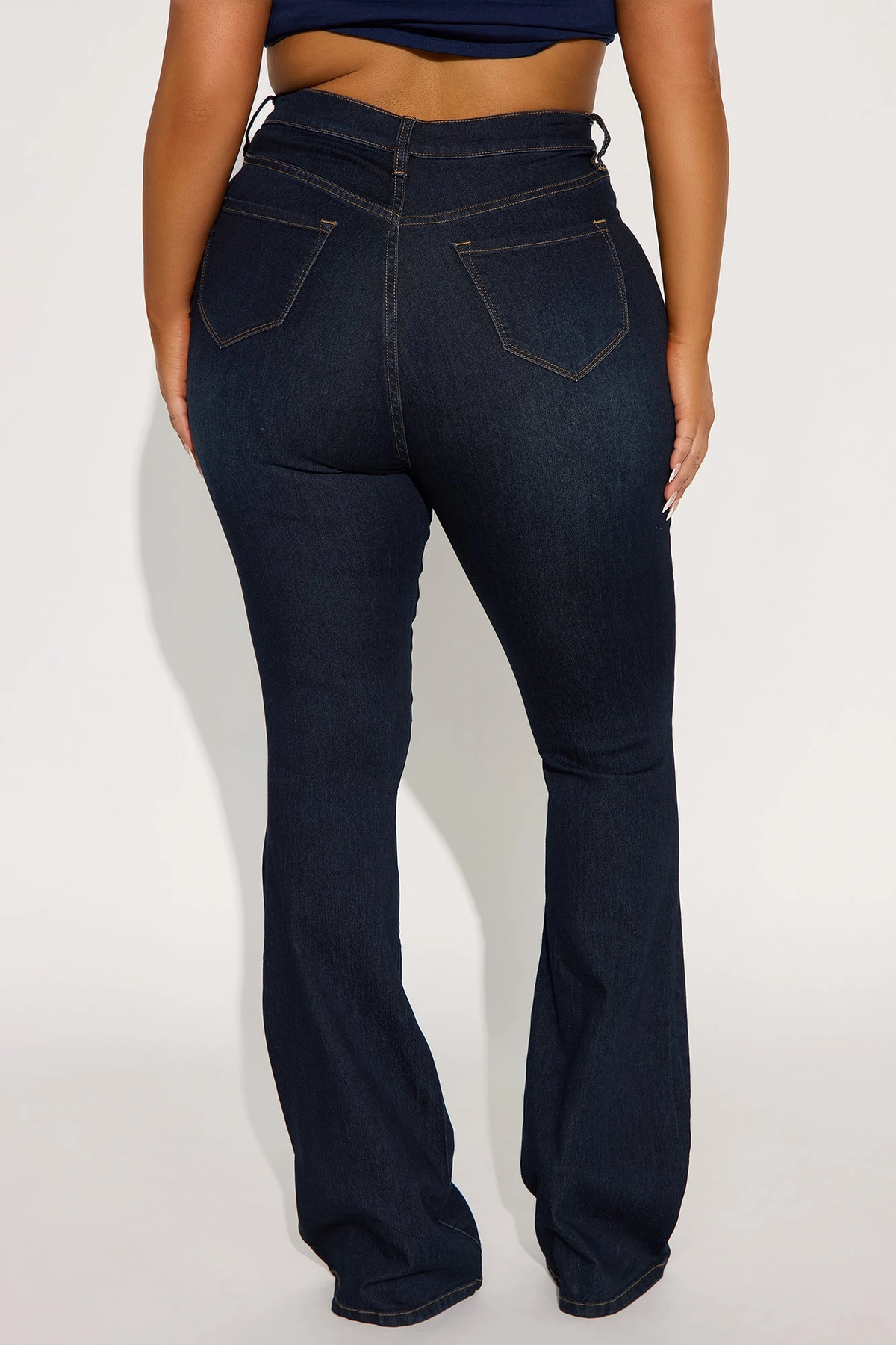 Tall Deep In My Soul Flare Jeans - Dark Denim — escuro Ganga