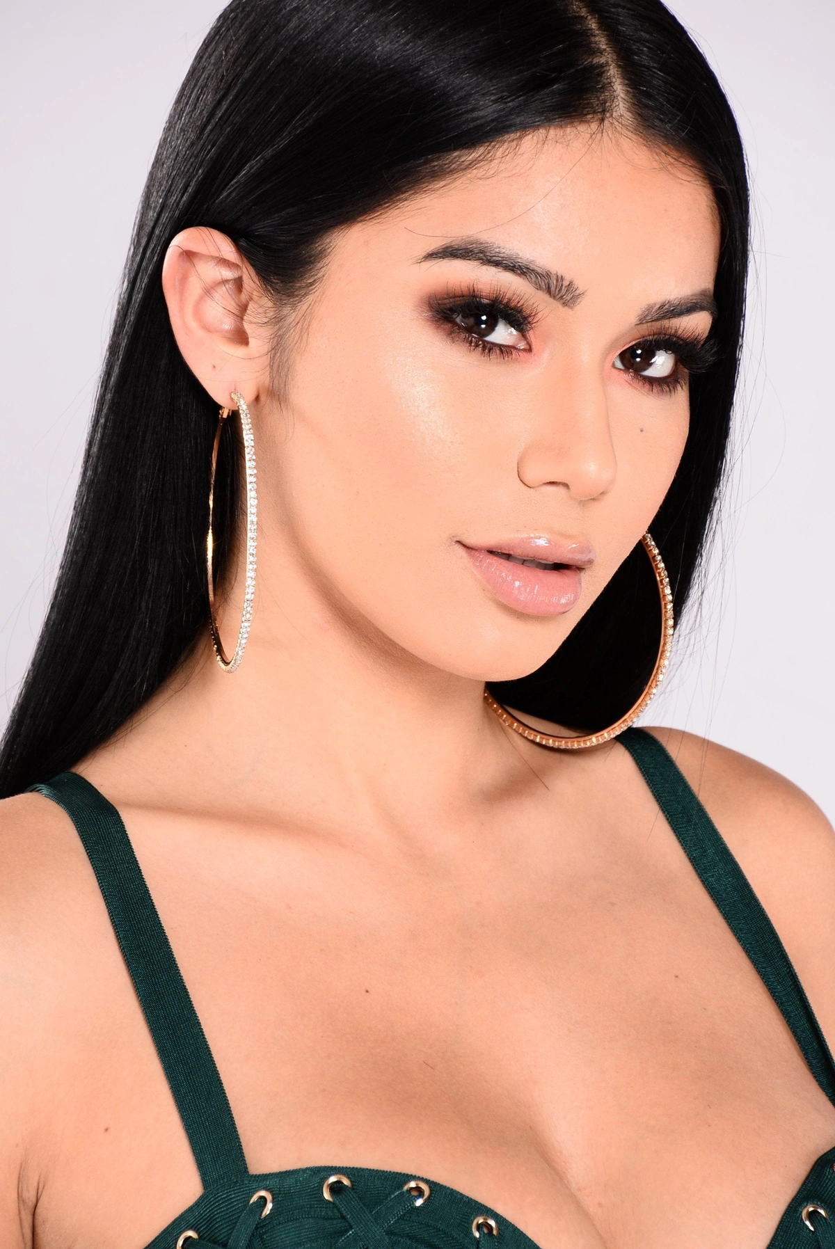 Katherine Hoop Earrings - Gold — Dourado