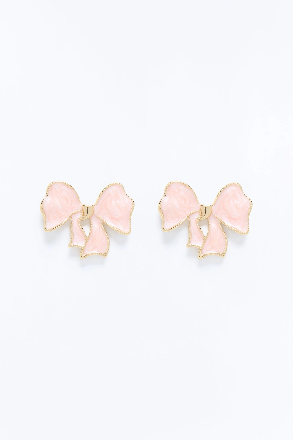 Prettiest Bow Drop Earrings - Pink — Rosa