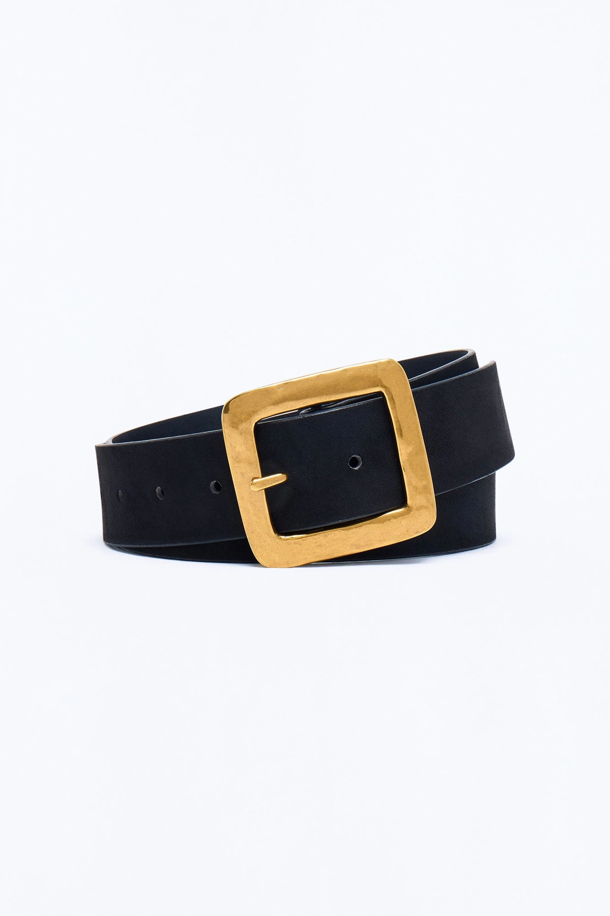 Vintage Dreams Faux Suede Belt - Black — Preto