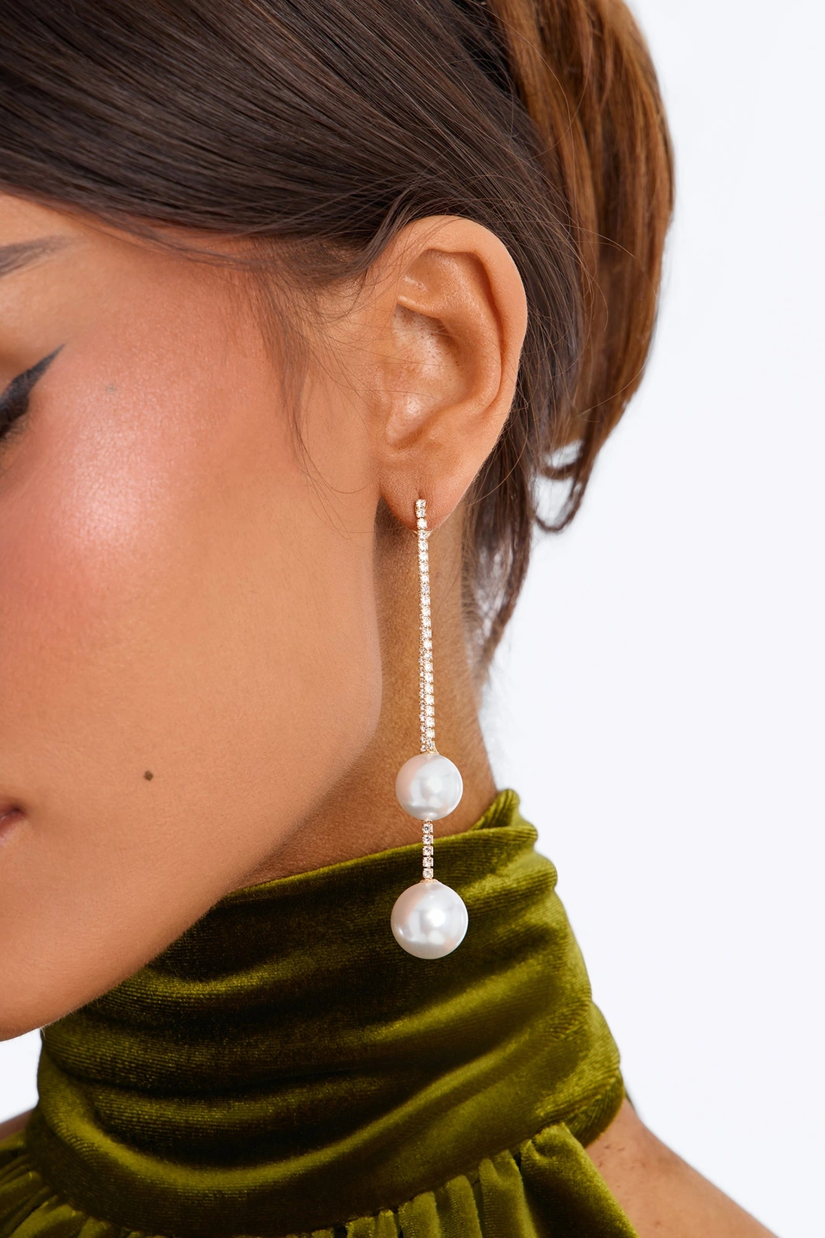 See Me Tonight Drop Earrings - Gold — Dourado