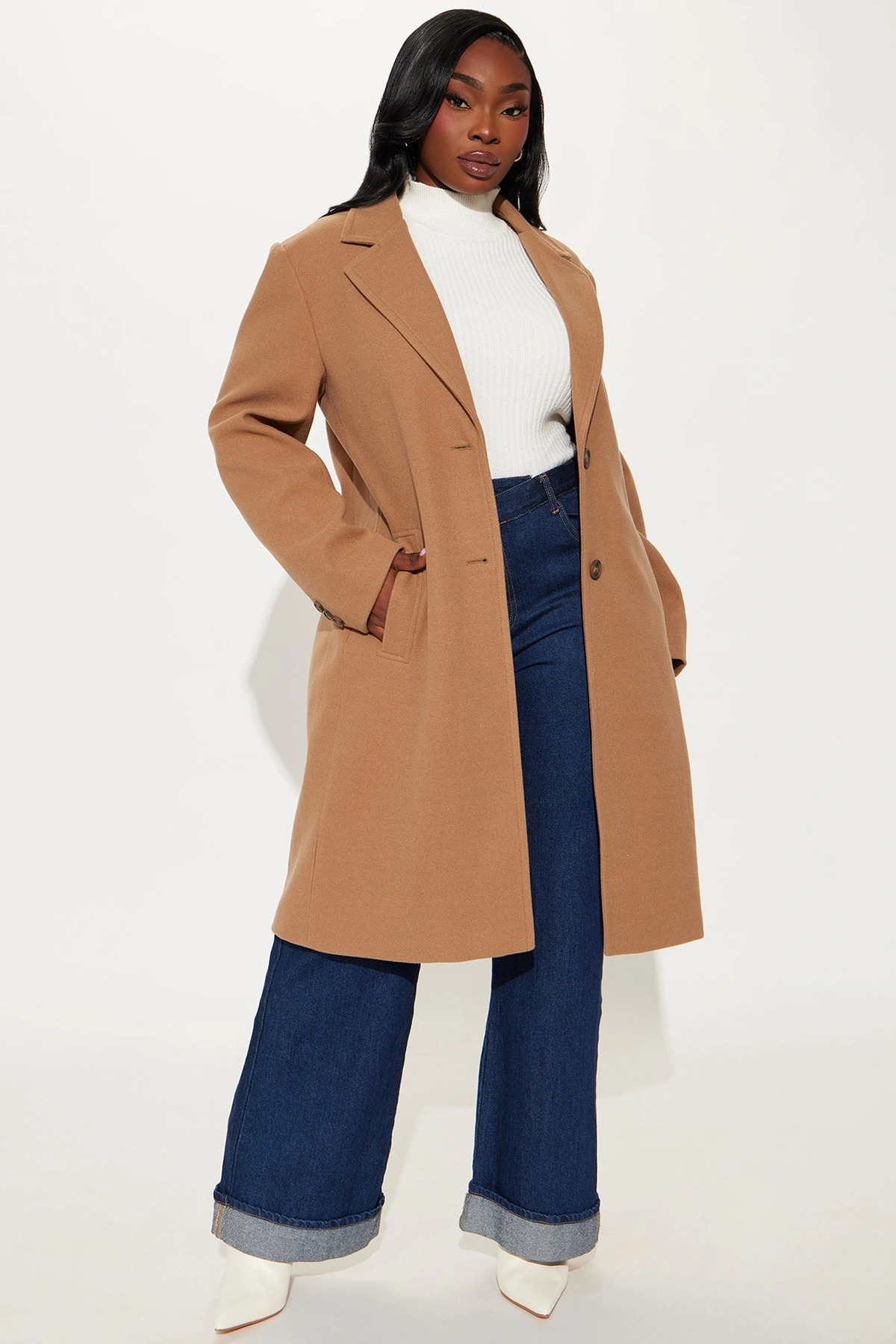 Julia Wool Coat - Camel — Camel