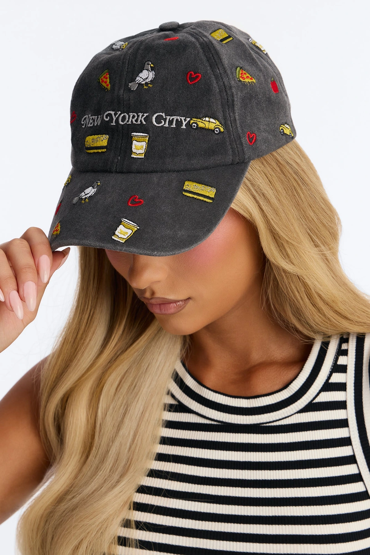 Destination NY Baseball Hat - Black/combo — Preto/combinação