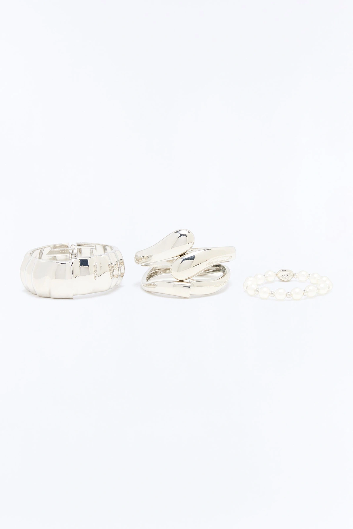Little Bit Of Both 4 Piece Bracelet Set - Silver — Prateado
