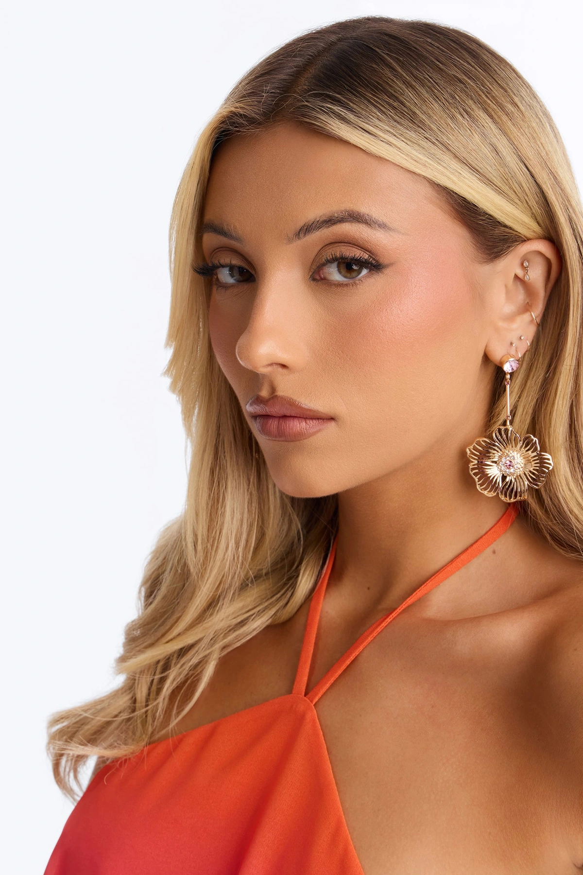 Little Miss Petal Earrings - Pink — Rosa