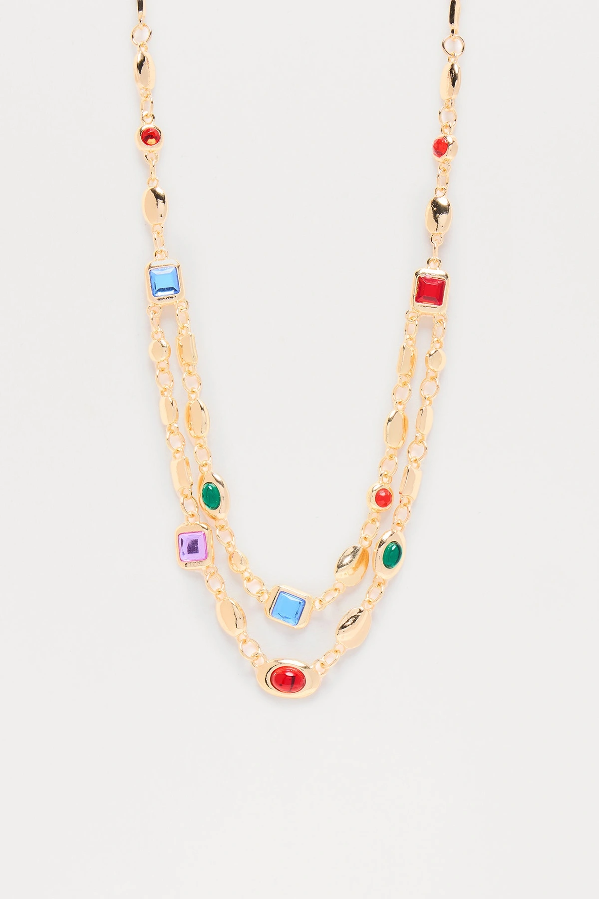 The Truest Gem Layered Necklace - Gold — Dourado