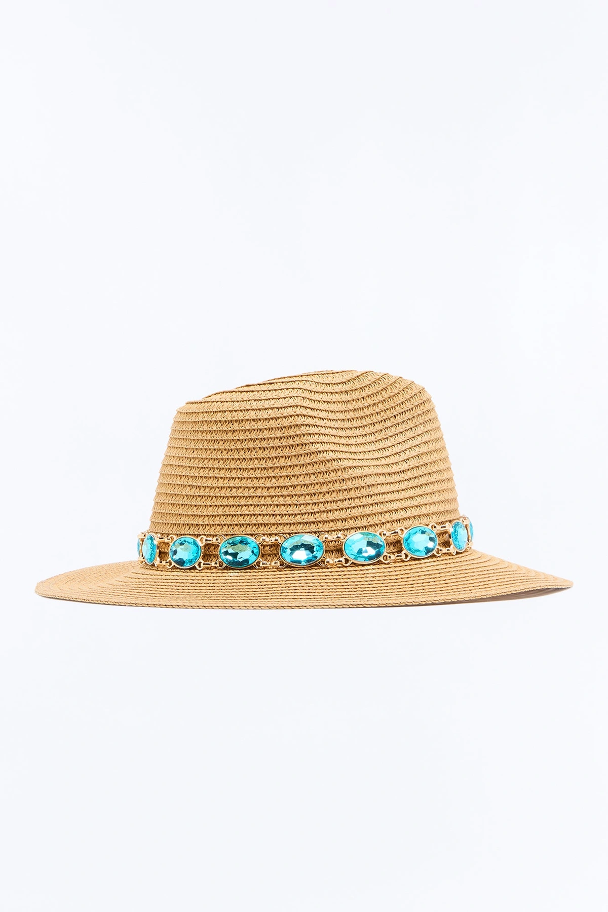 Clear Water Straw Sun Hat - Tan — Castanho-claro