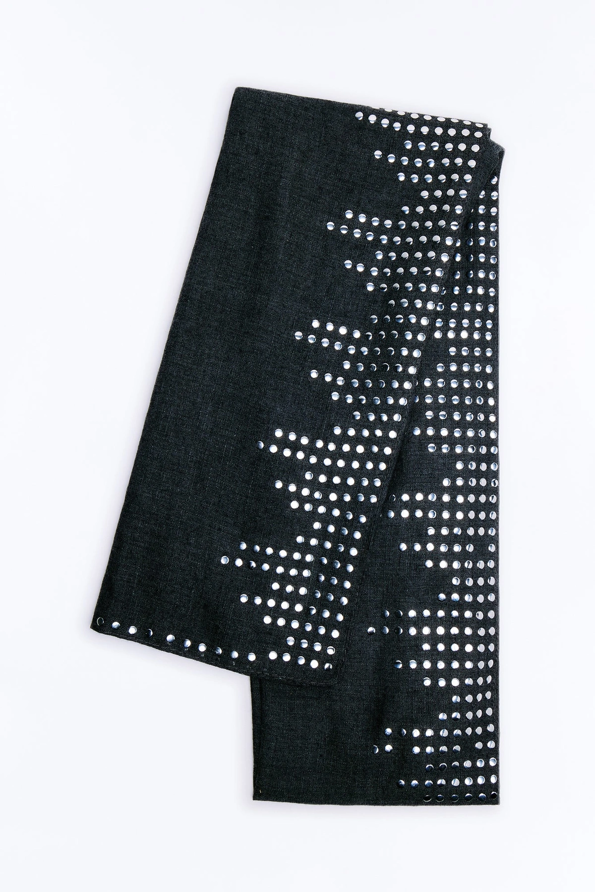 Born A Queen Studded Scarf - Grey — Cinzento