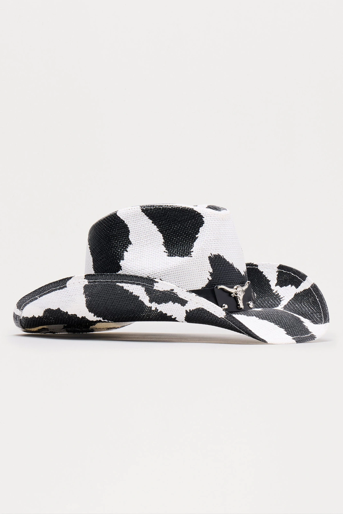 Country Girl Cowboy Hat - Black/White — Preto/Branco