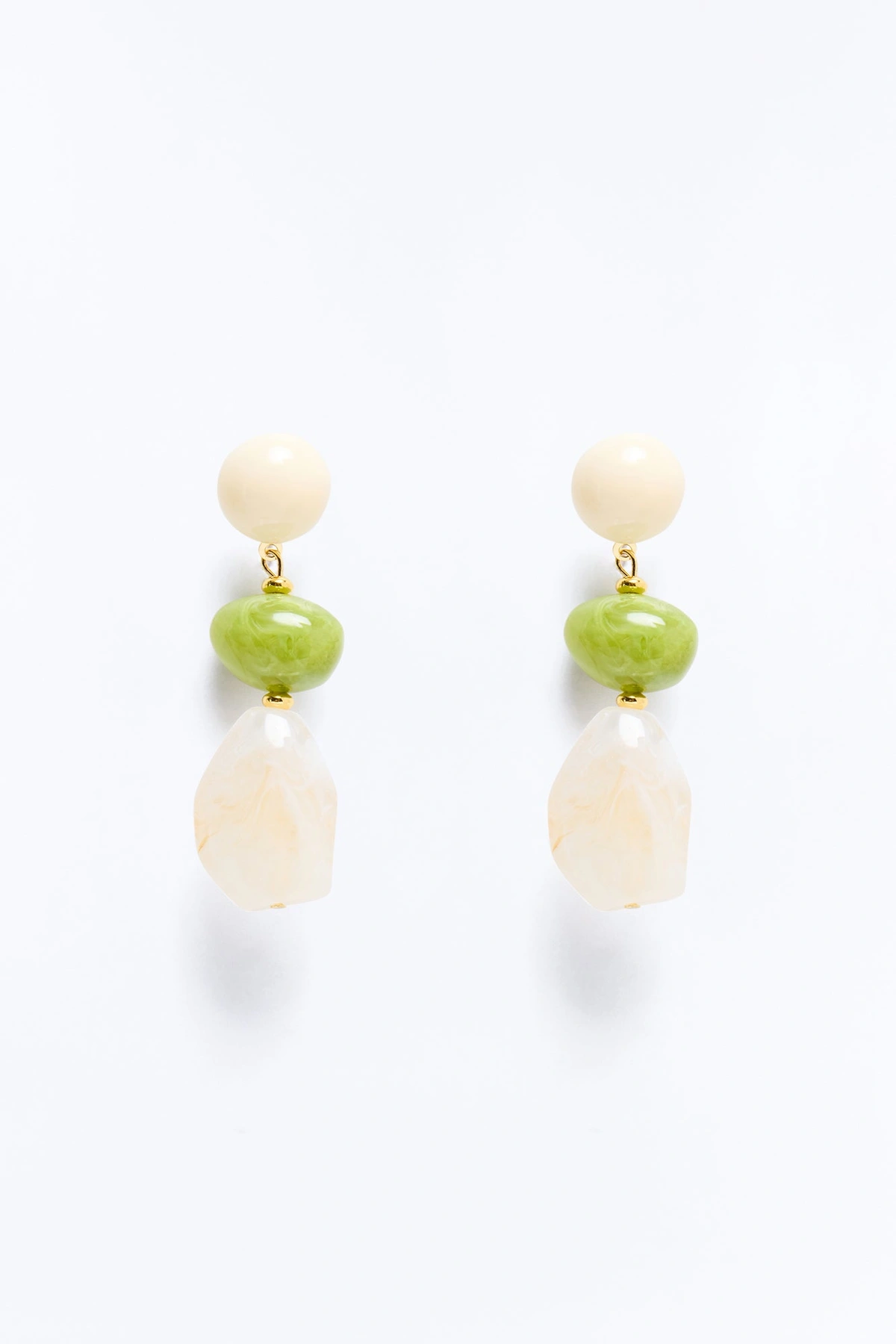 Palm Sway Drop Earrings - Ivory/combo — Marfim/combinação