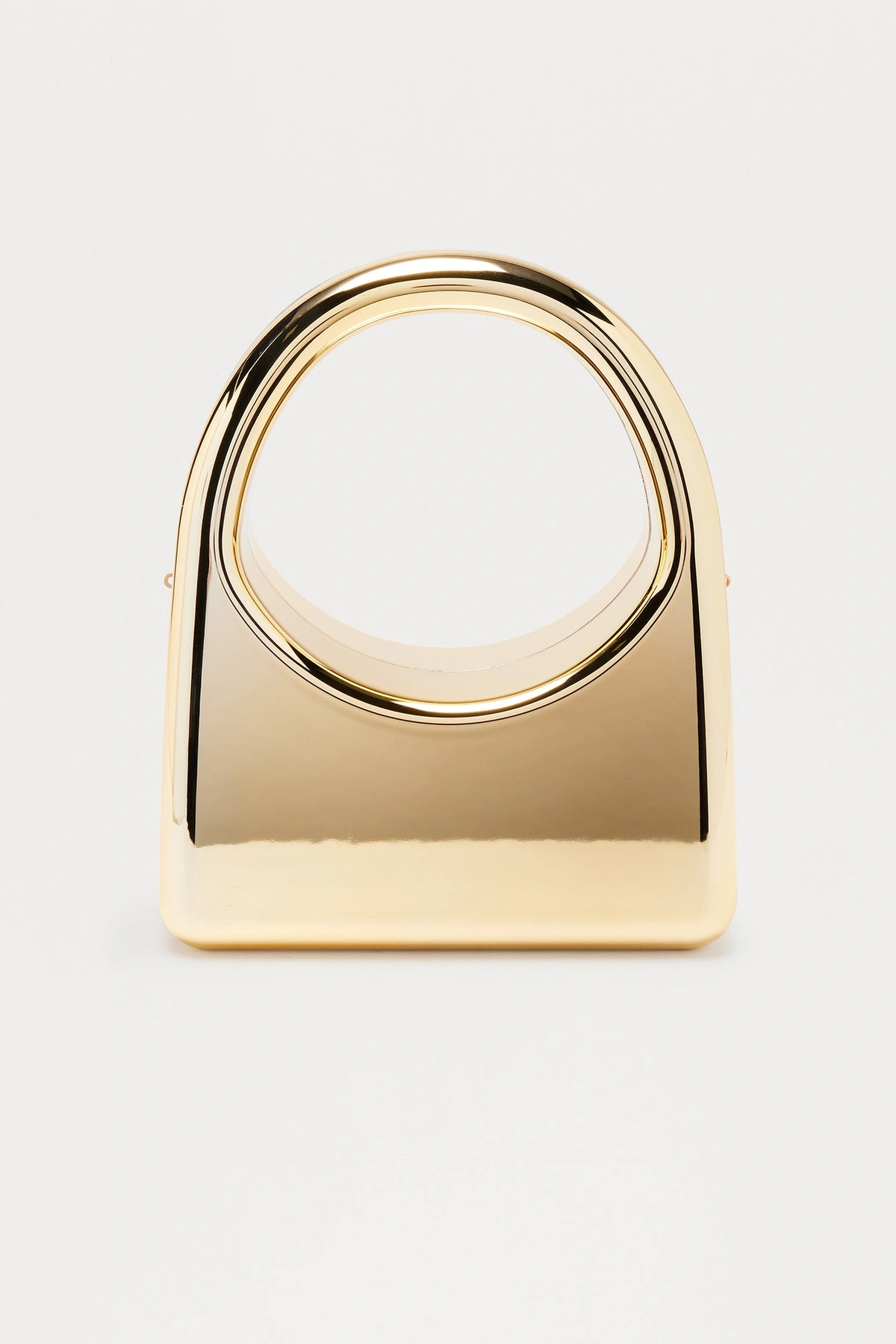 City Poppin Metal Clutch - Gold — Dourado
