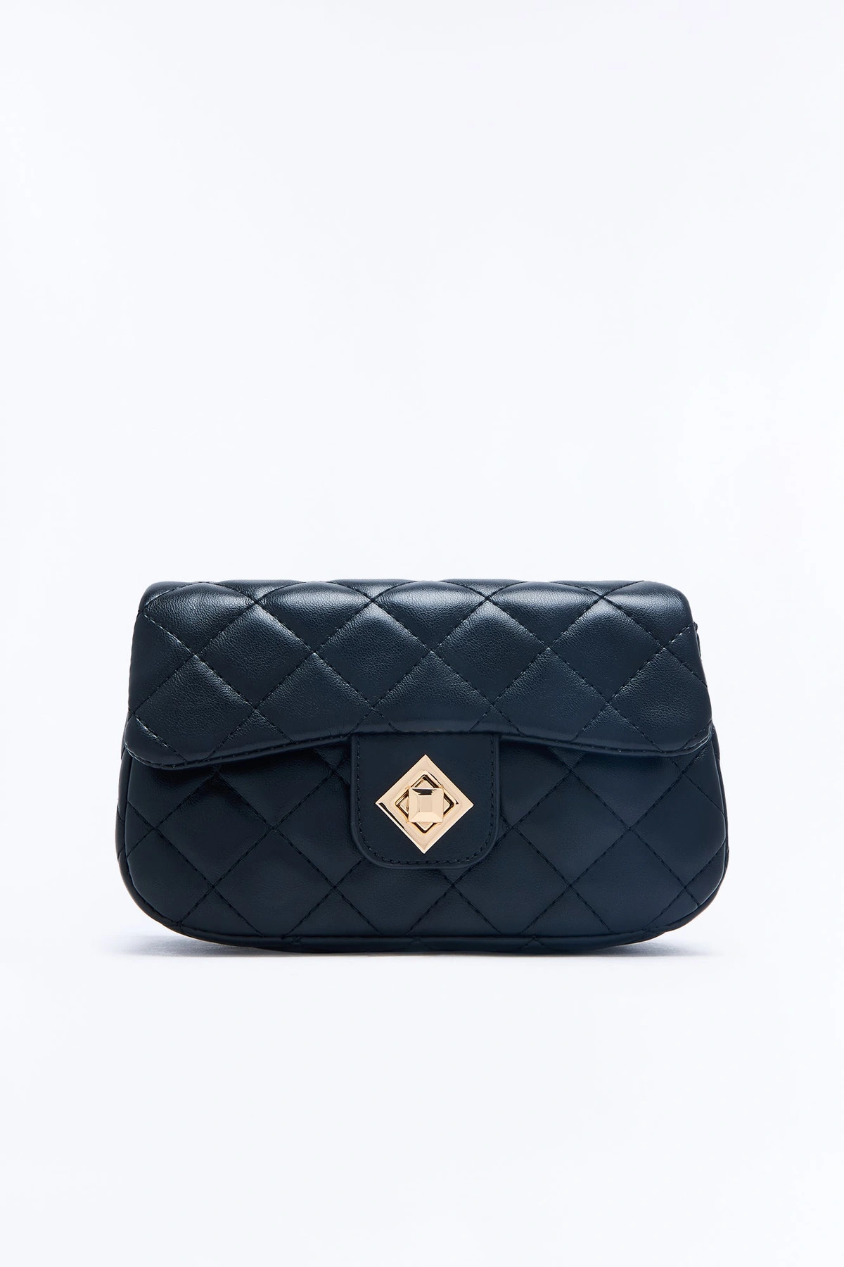 Late Night Sway Faux Leather Handbag - Black — Preto