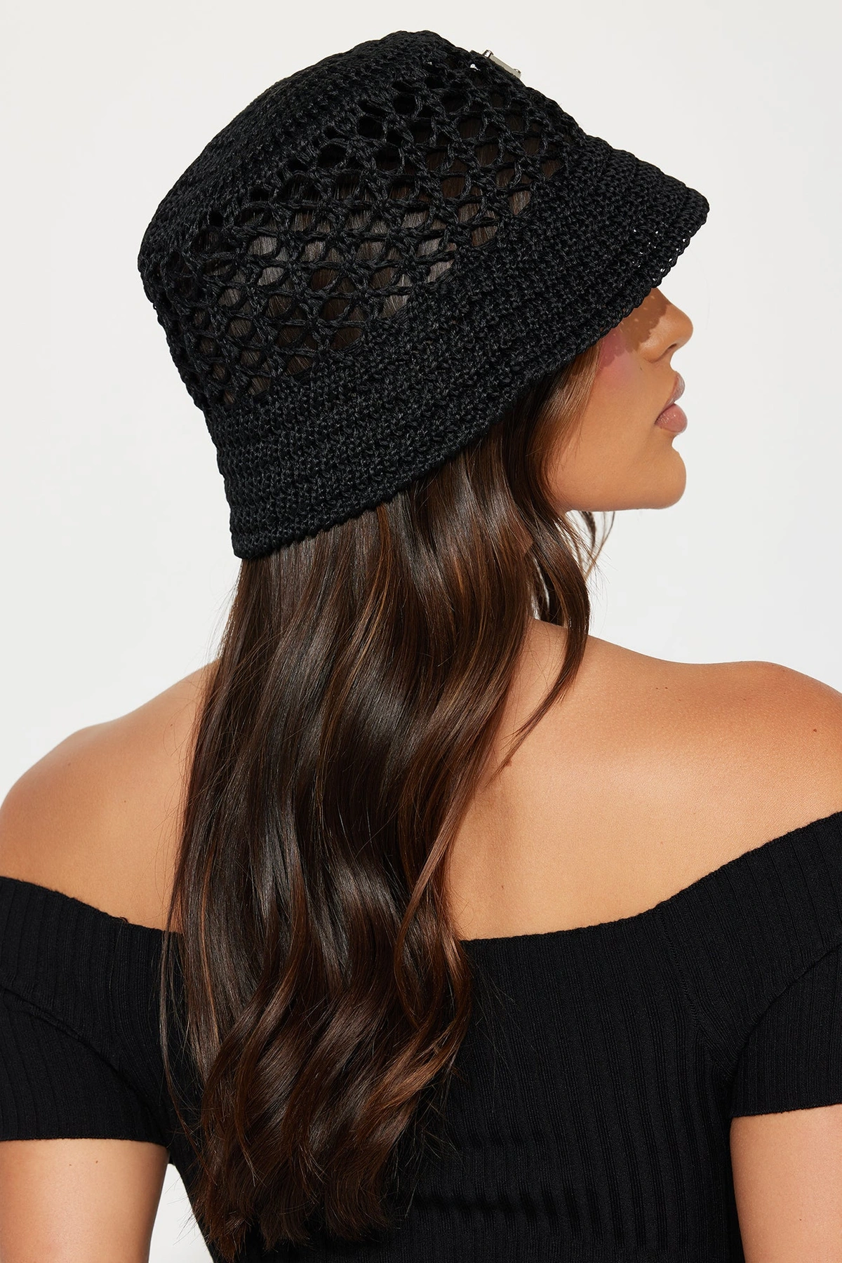 On Island Time Bucket Hat - Black — Preto