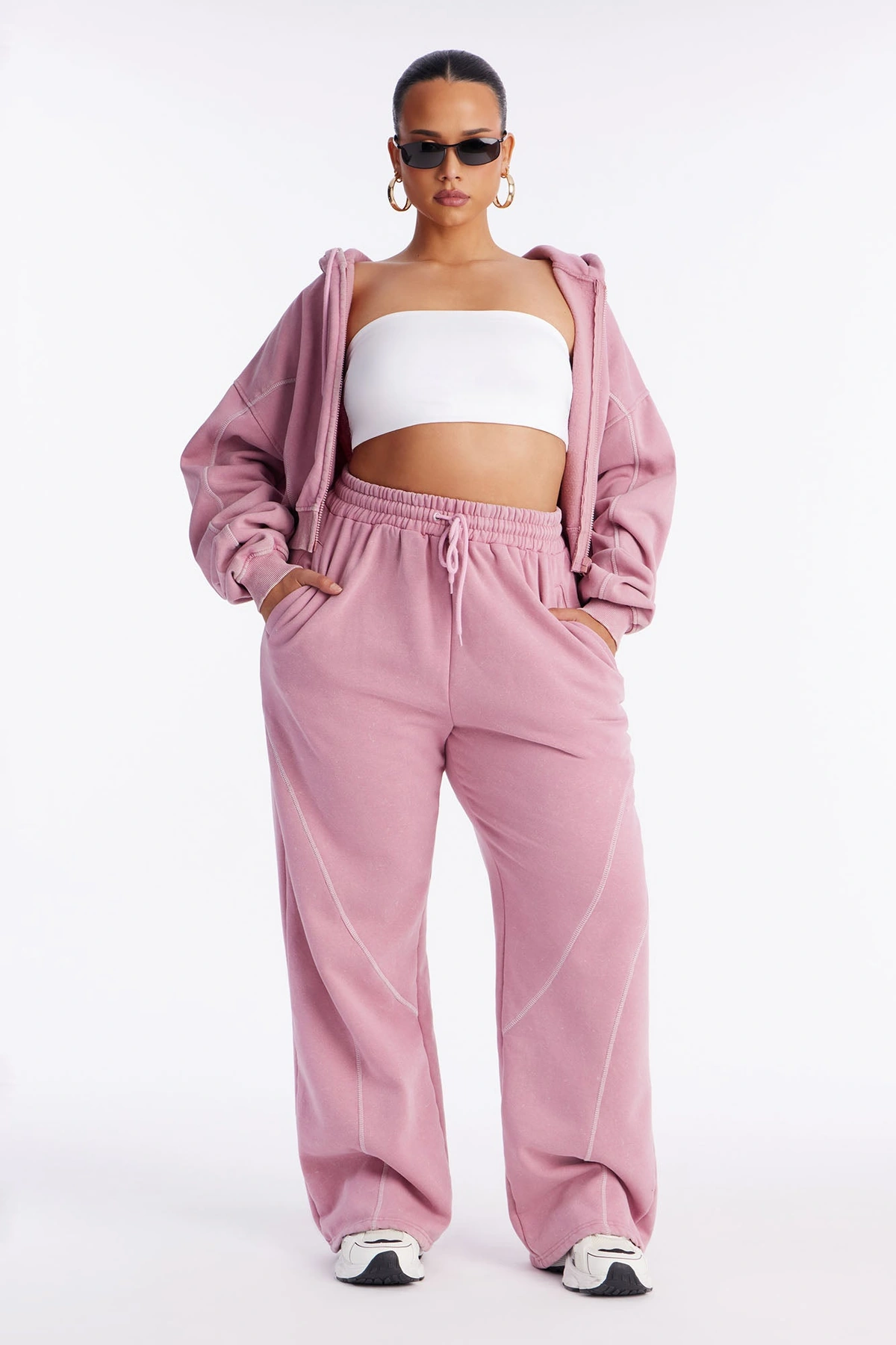 Norah Washed Lounge Pant - Mauve — Malva