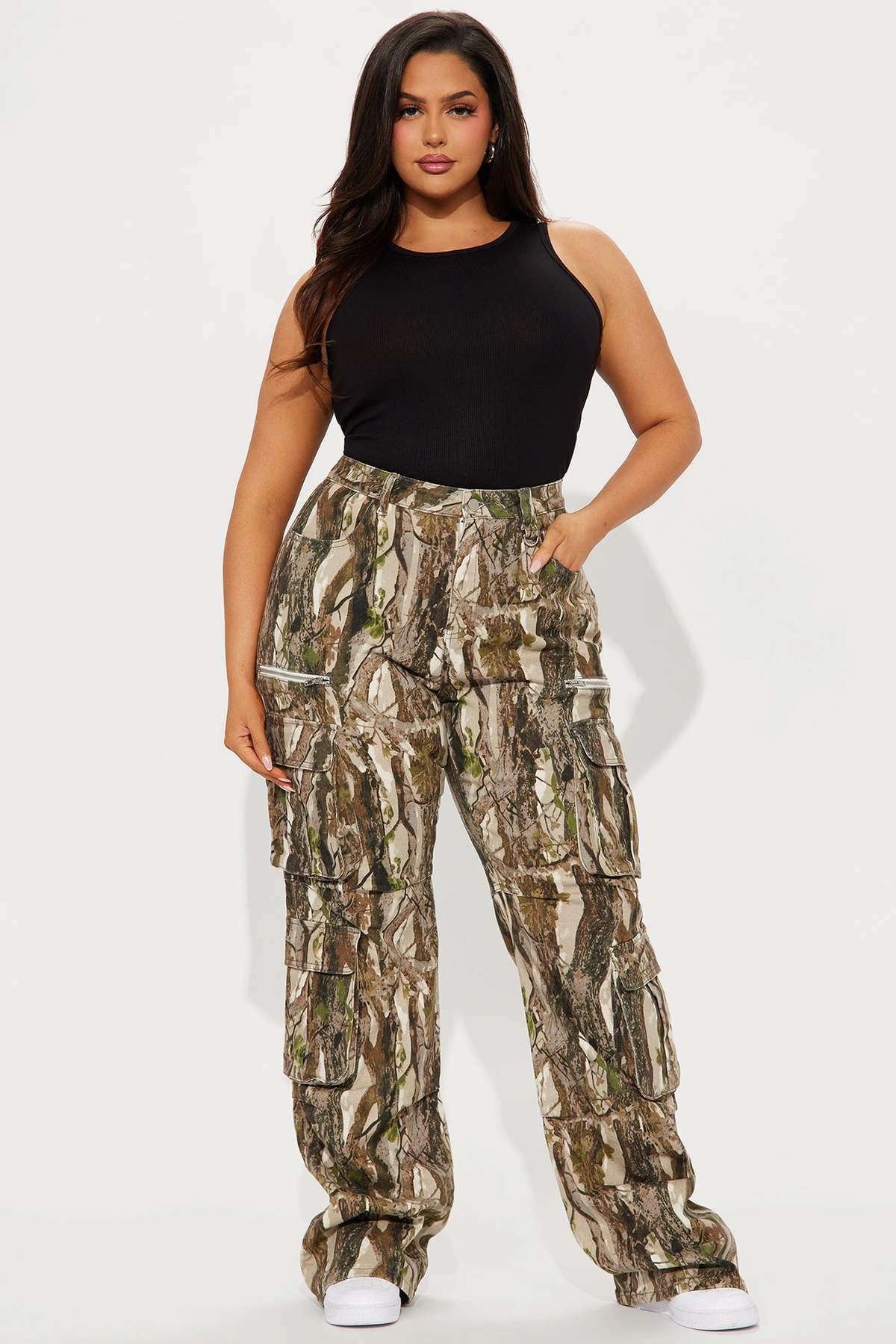 Tall Sneak Attack Non Stretch Camo Cargo Jean - Taupe/combo — Bege acinzentado/combinação