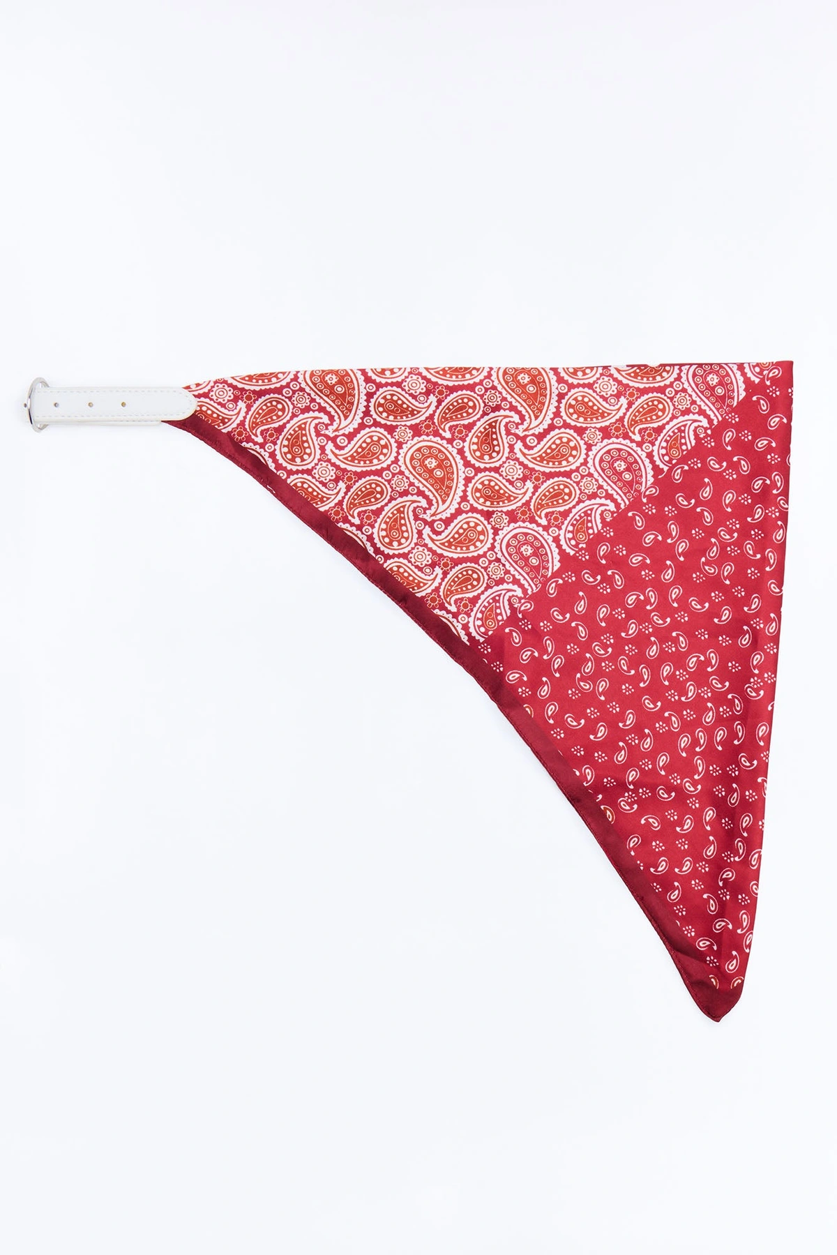 Sunset Feels Bandana Scarf Belt - Burgundy/combo — Bordô/combinação