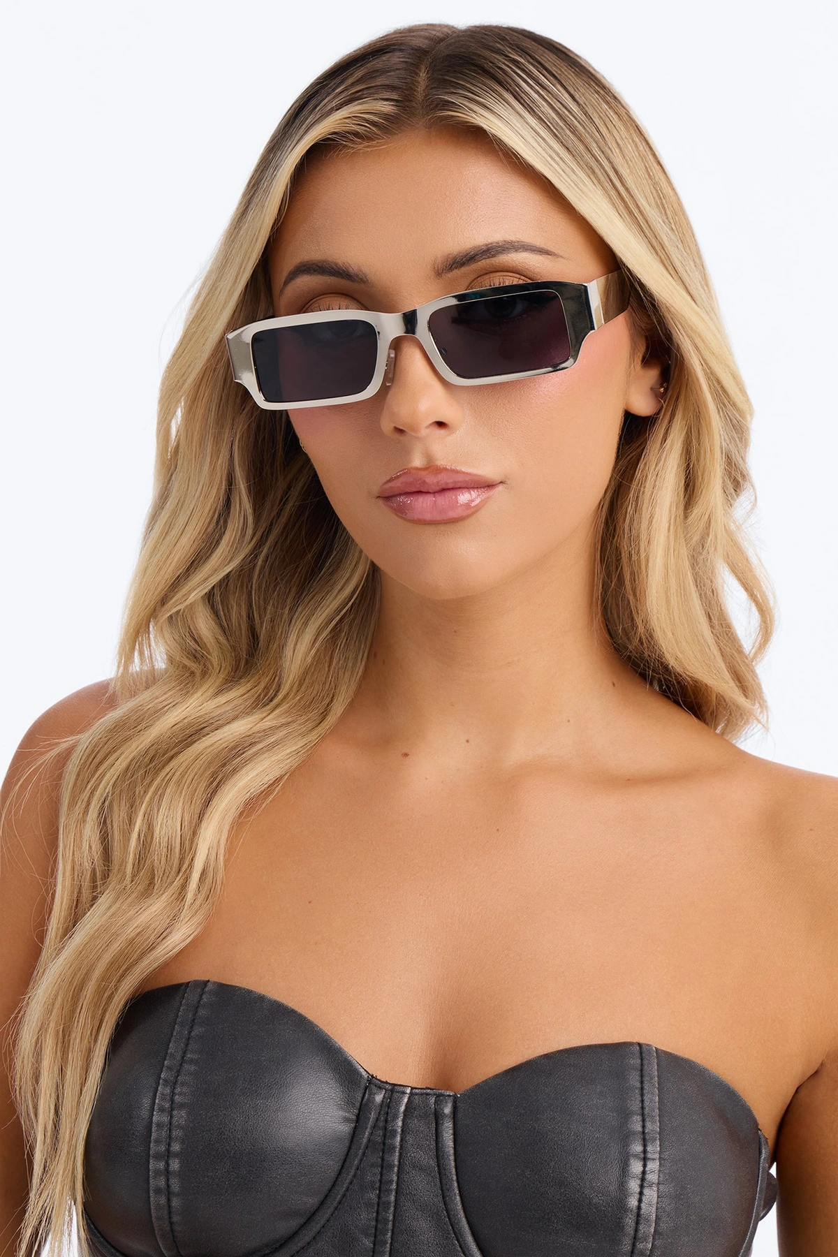 Statement Status Sunglasses - Silver — Prateado