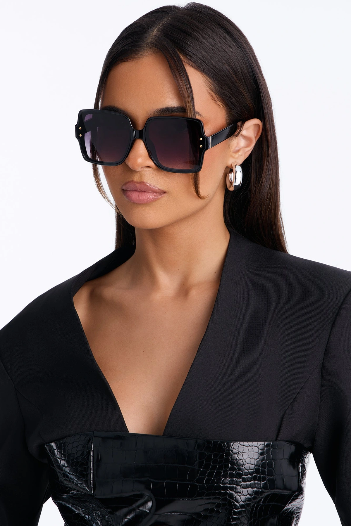 Weekend Plans Sunglasses - Black — Preto