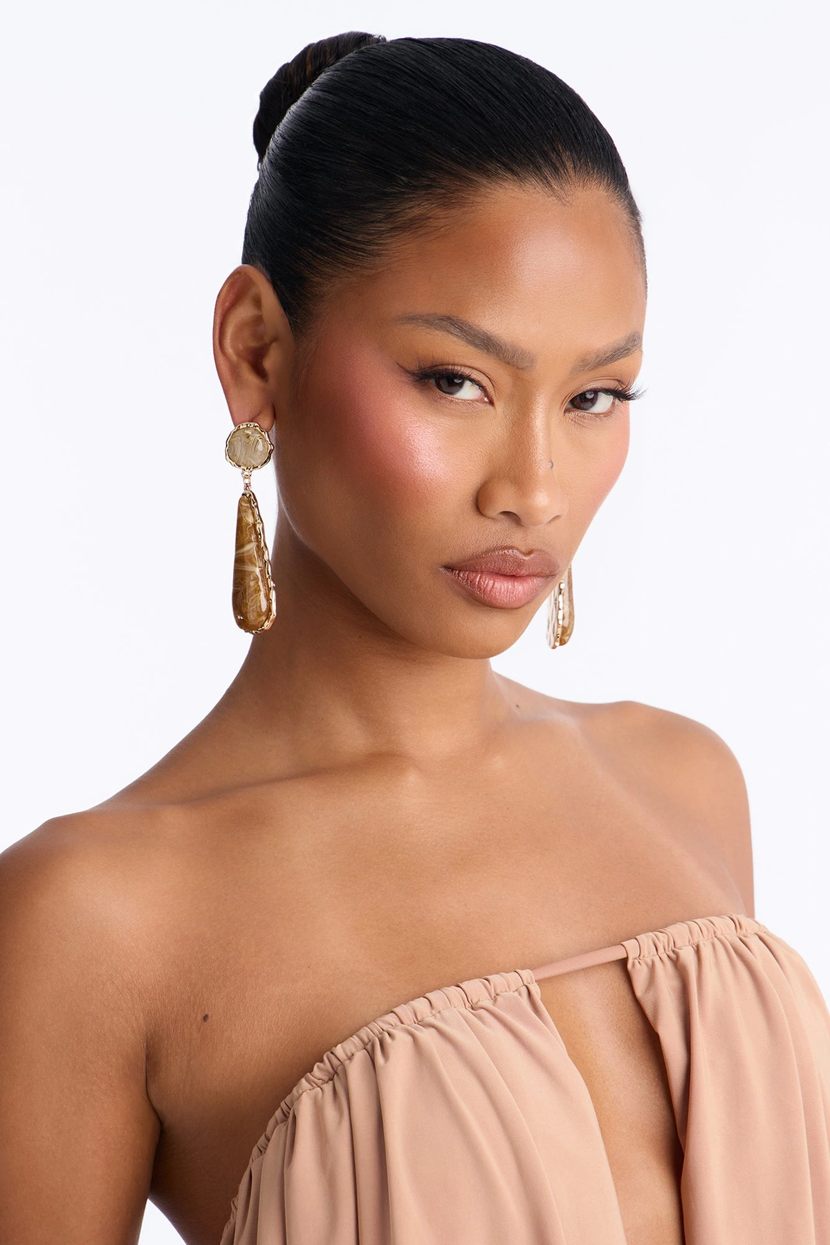 Terra Spark Drop Earrings - Brown/combo — Castanho/combinação