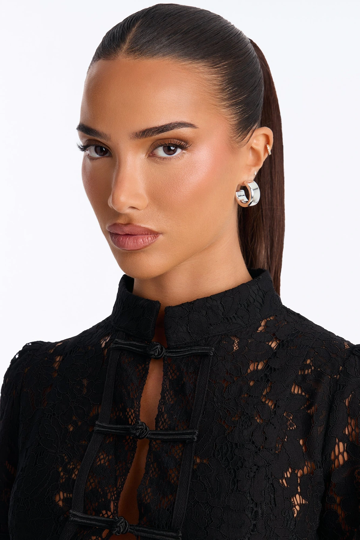 Keep You In The Loop 3 Pair Multi Earring Set - Silver — Prateado
