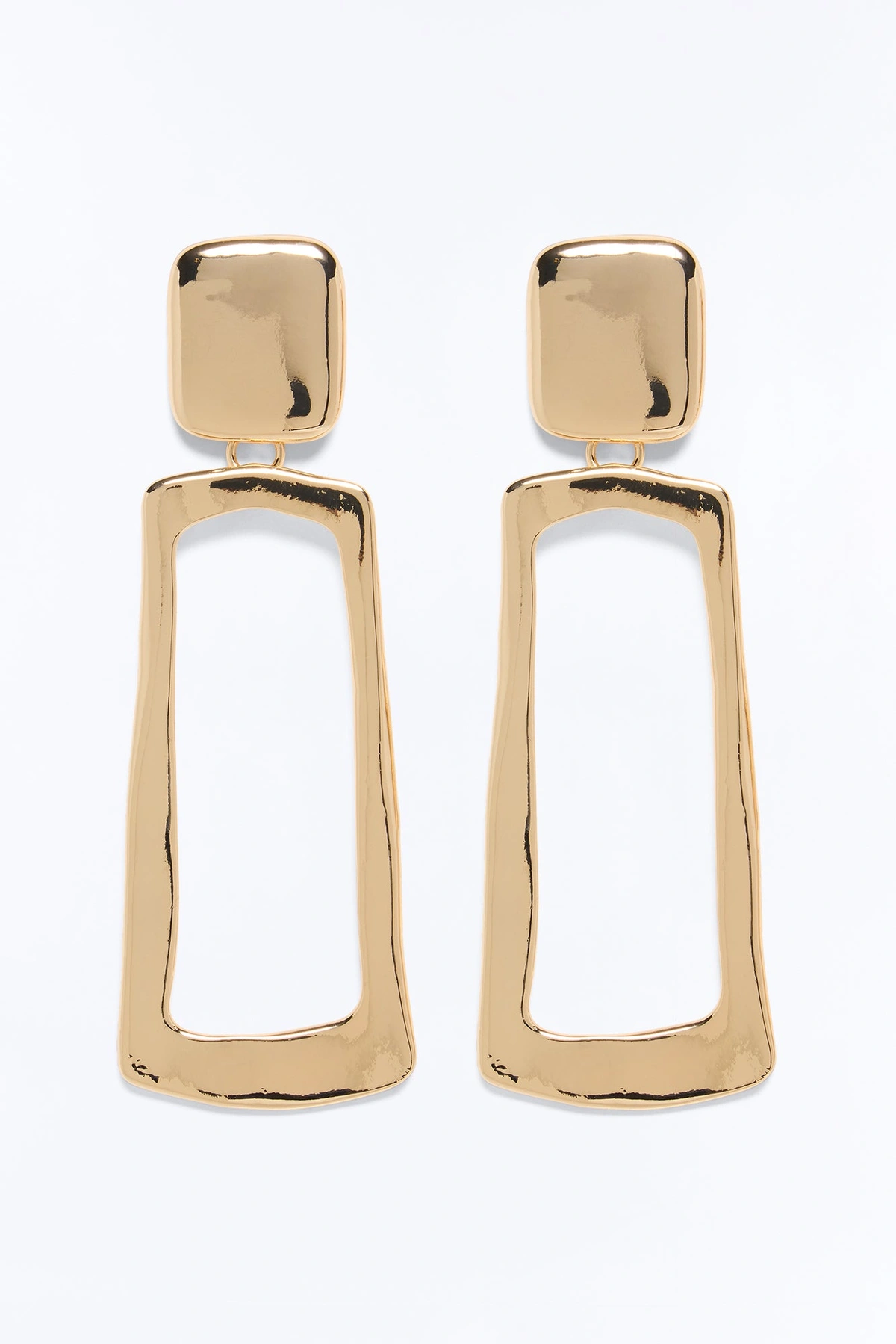 Past The Point Drop Earrings - Gold — Dourado