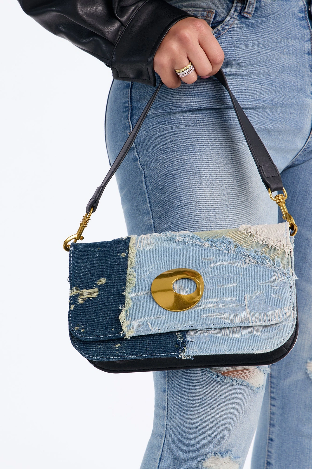 Always Pretty Never Stressed Handbag - Medium Wash — Ganga de lavagem média