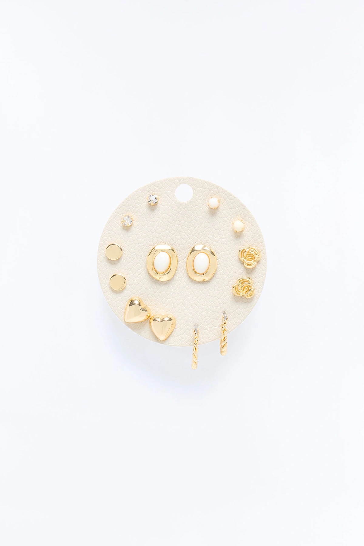 Kind Love 7 Pair Multi Earring Set - Gold — Dourado