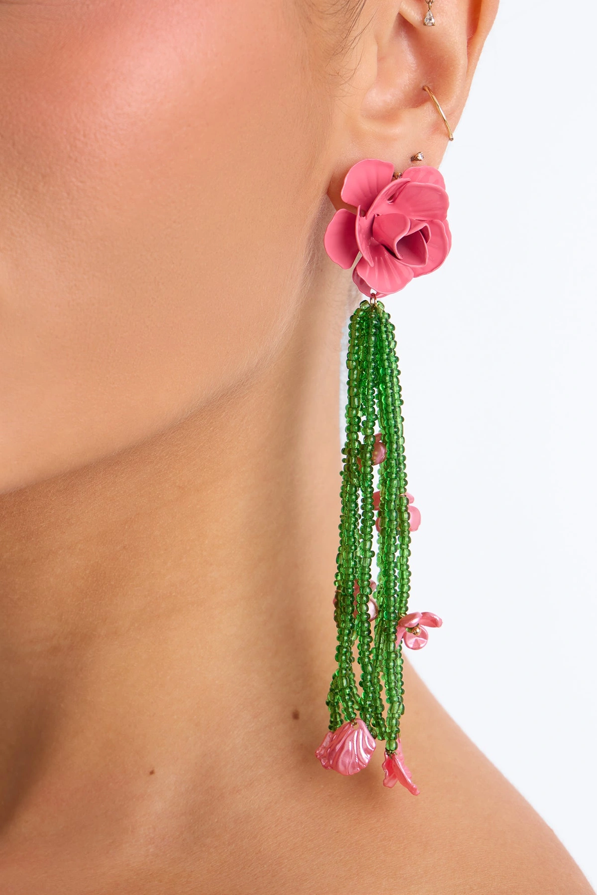 Happiest With You Floral Earrings - Pink/combo — Rosa/combinação